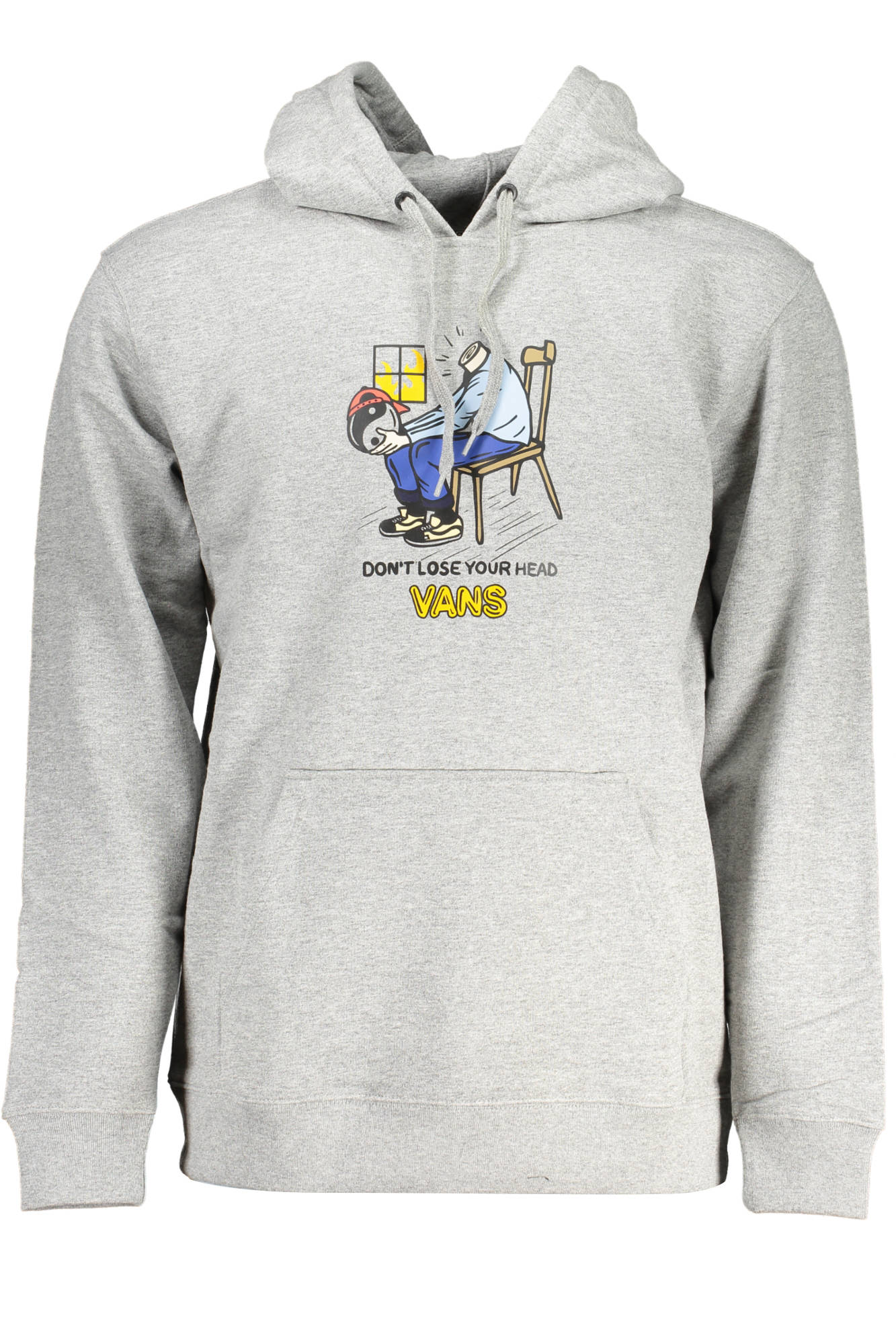 VANS SWEATSHIRT WITHOUT ZIP GRAY MAN VANS SWEATSHIRT WITHOUT ZIP GRAY MAN