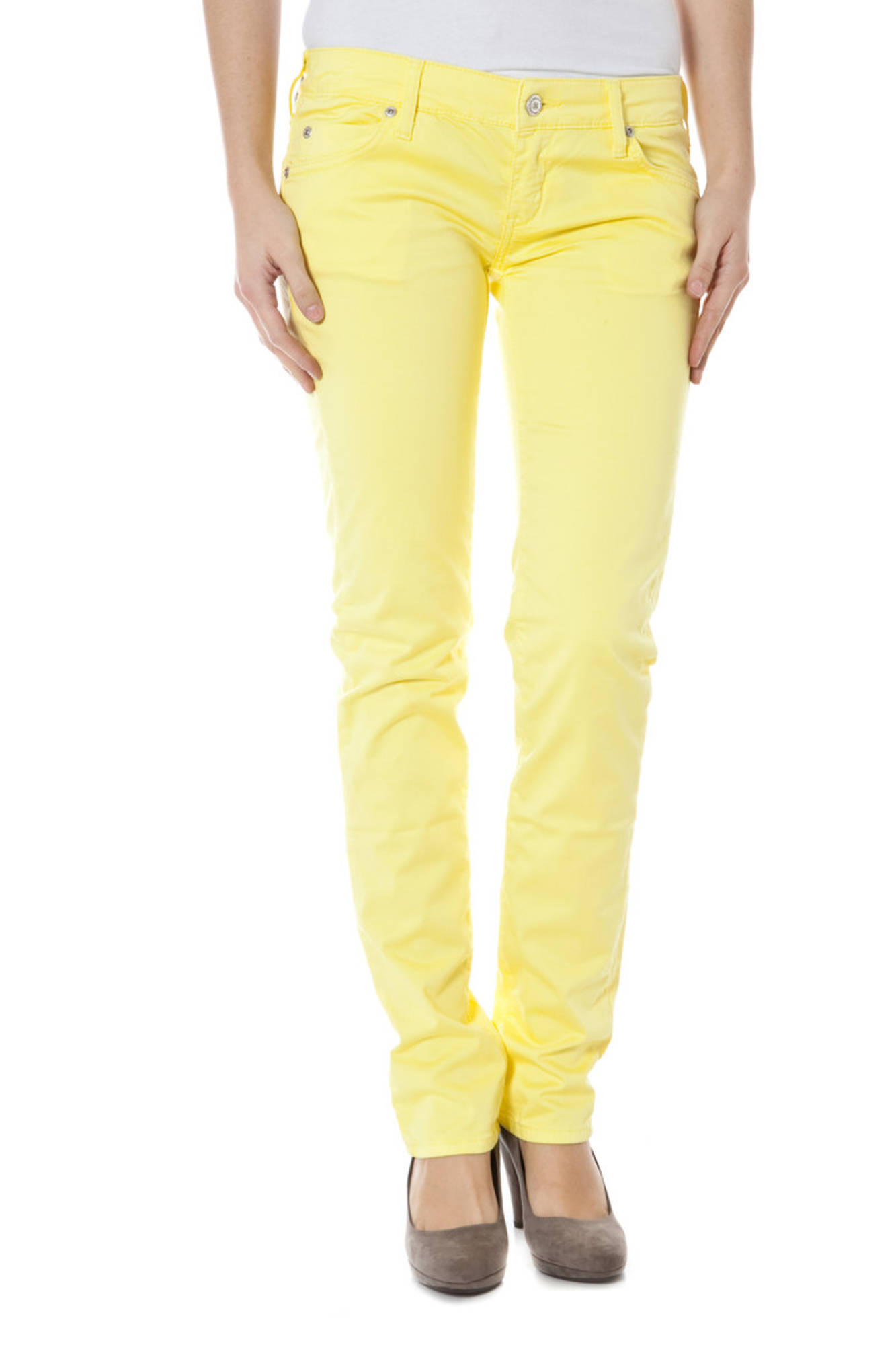 ZUELEMENTS YELLOW WOMAN TROUSERS ZUELEMENTS YELLOW WOMAN TROUSERS