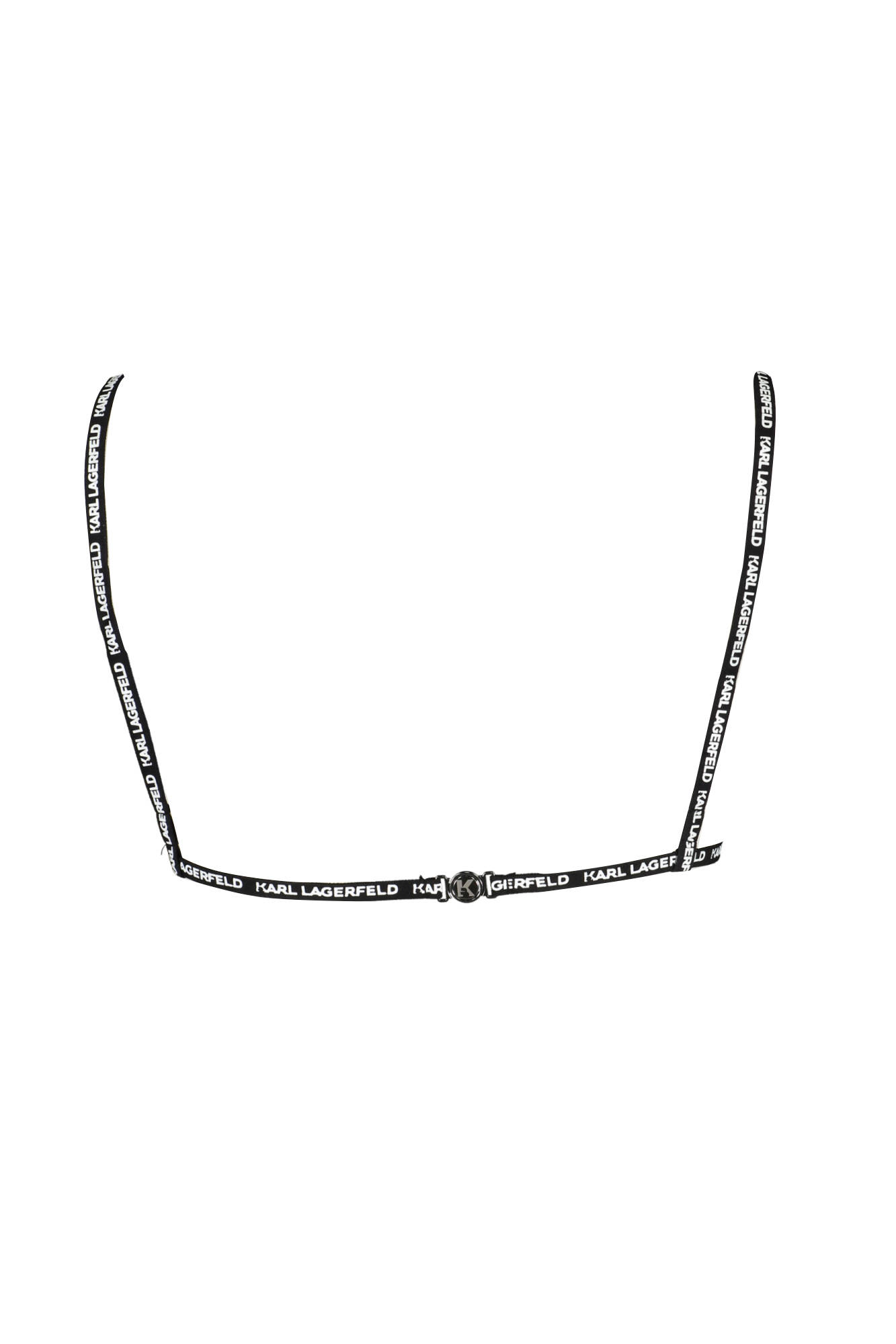 KARL LAGERFELD SWIMSUIT PARTS ABOVE WOMAN BLACK
