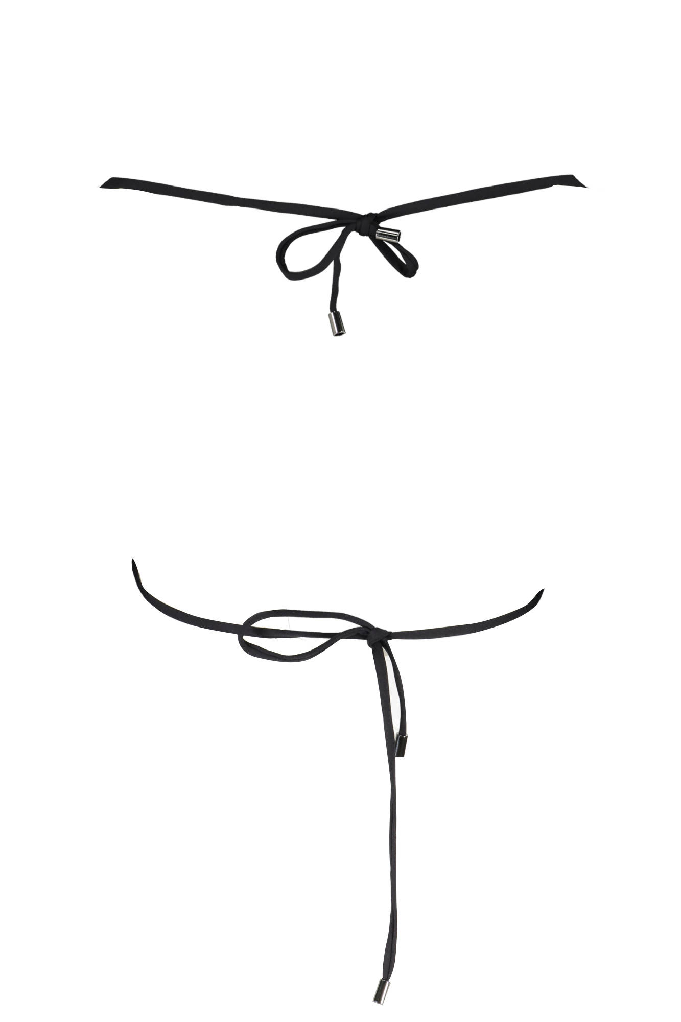 KARL LAGERFELD SWIMSUIT PARTS ABOVE WOMAN BLACK