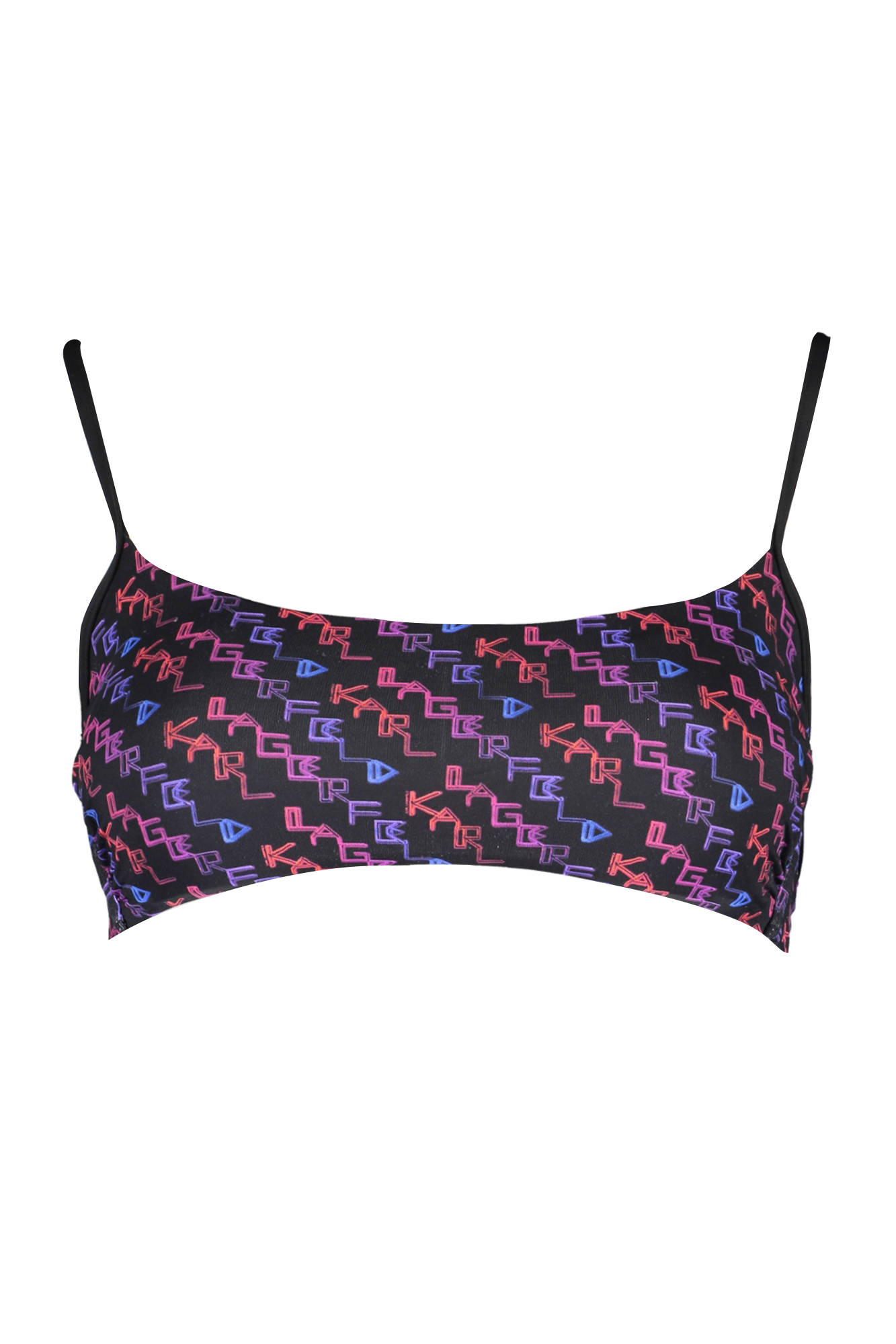 KARL LAGERFELD SWIMSUIT PARTS ABOVE WOMAN BLACK