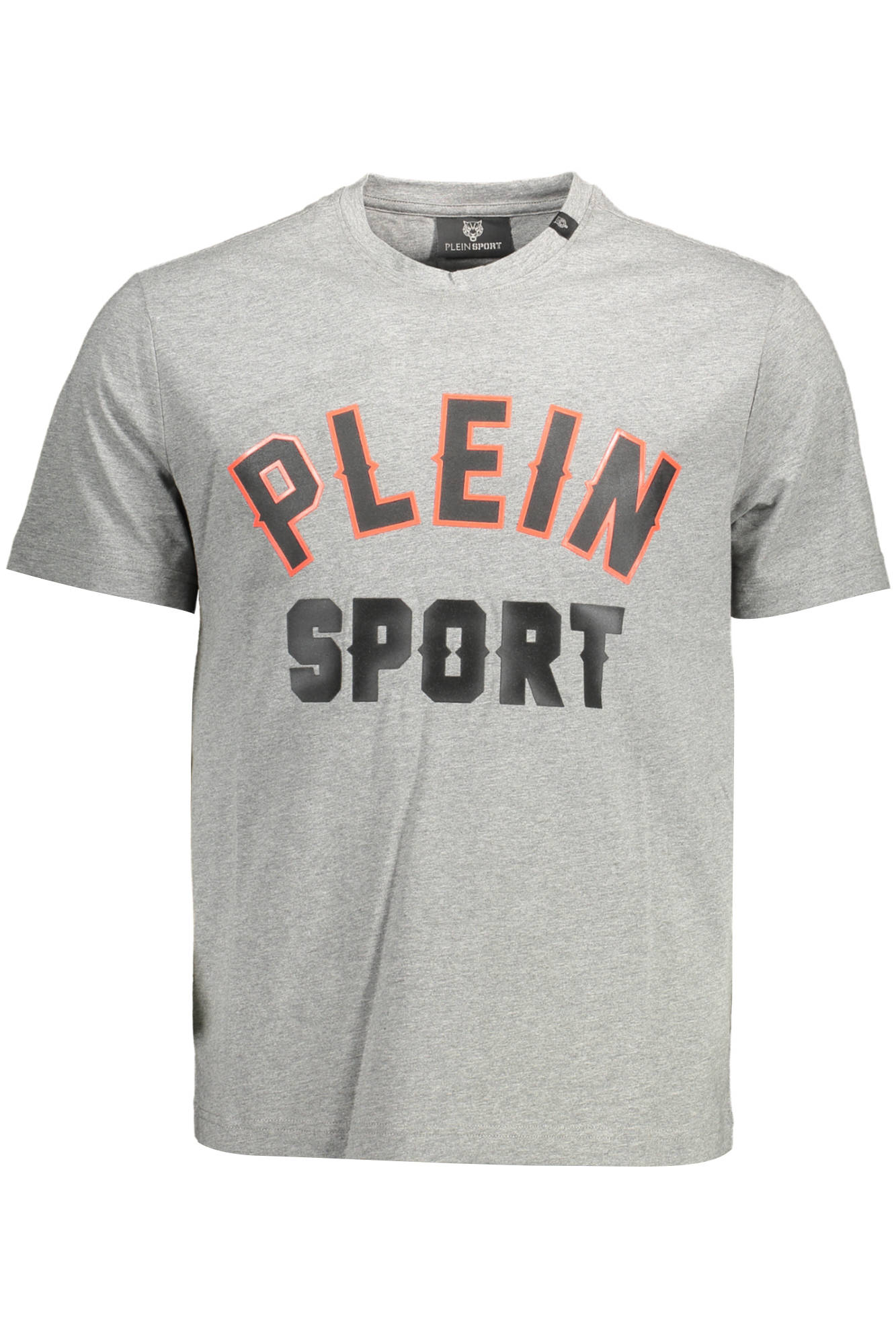 PLEIN SPORT MEN SHORT SLEEVE T-SHIRT GRAY PLEIN SPORT MEN SHORT SLEEVE T-SHIRT GRAY