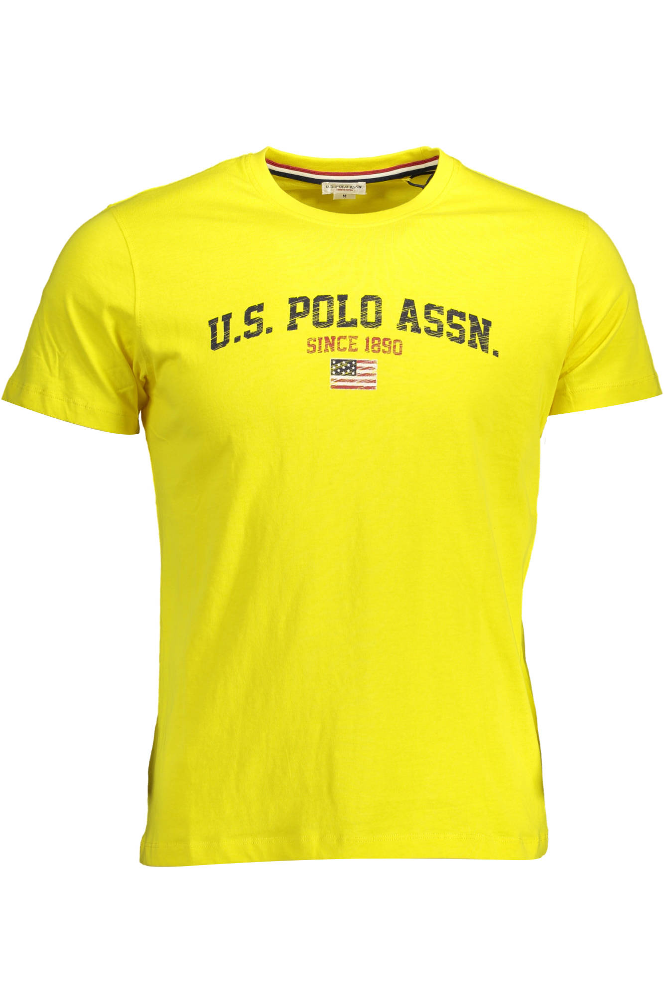 US POLO SHORT SLEEVE T-SHIRT YELLOW MAN US POLO SHORT SLEEVE T-SHIRT YELLOW MAN