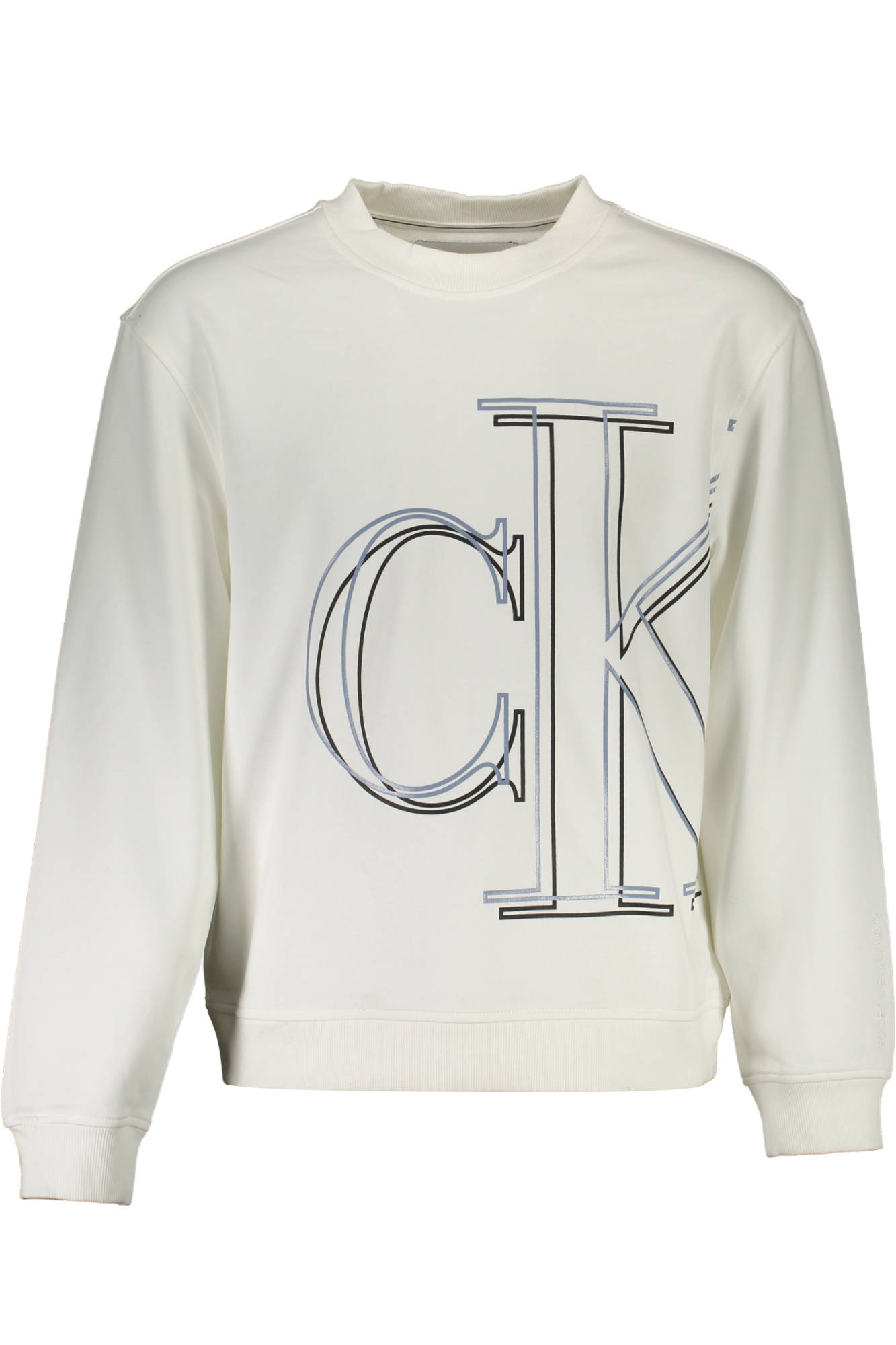 CALVIN KLEIN SWEATSHIRT WITHOUT ZIP MAN WHITE CALVIN KLEIN SWEATSHIRT WITHOUT ZIP MAN WHITE