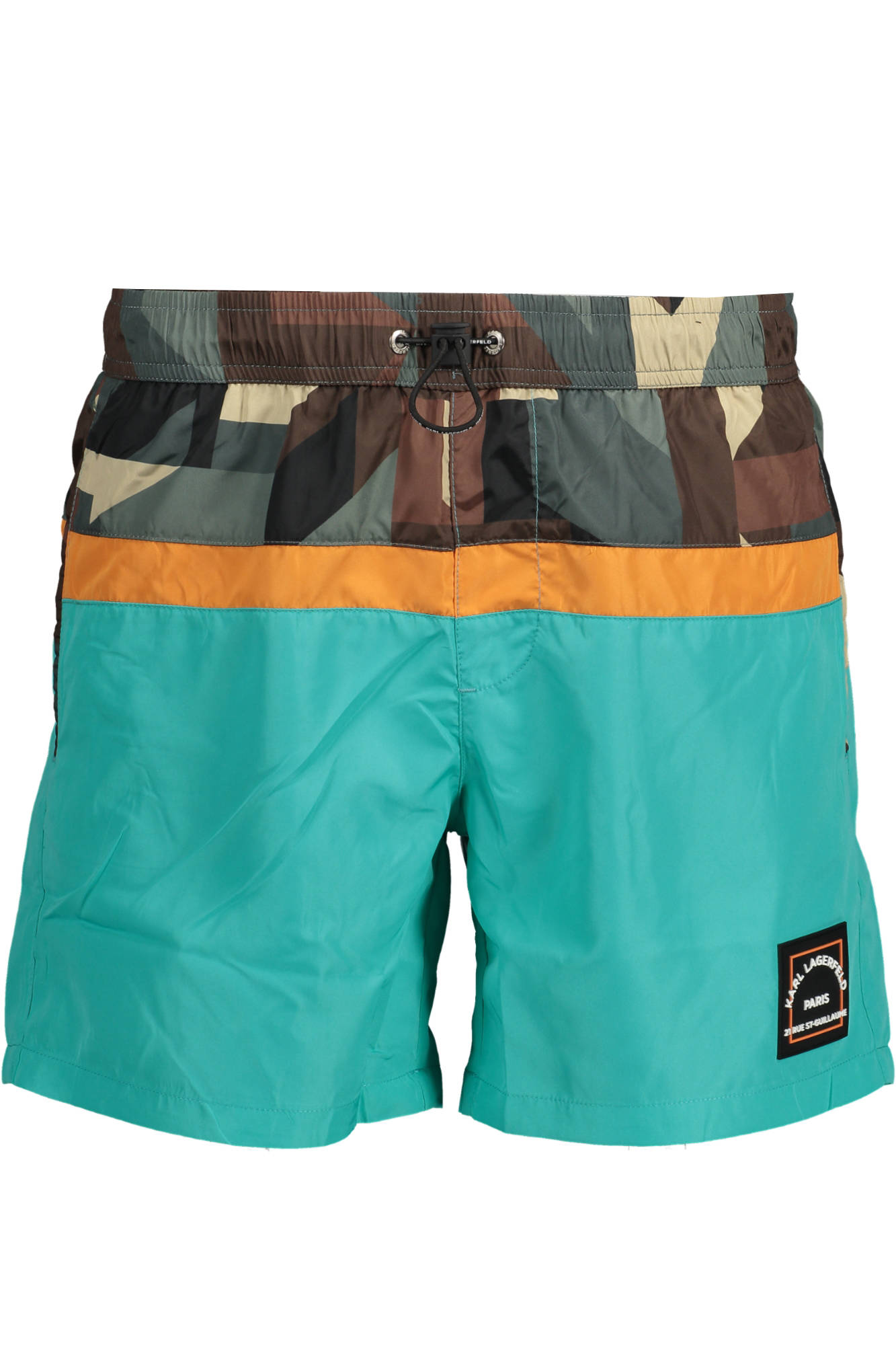 KARL LAGERFELD BEACHWEAR SWIMSUIT PARTS UNDER MAN GREEN