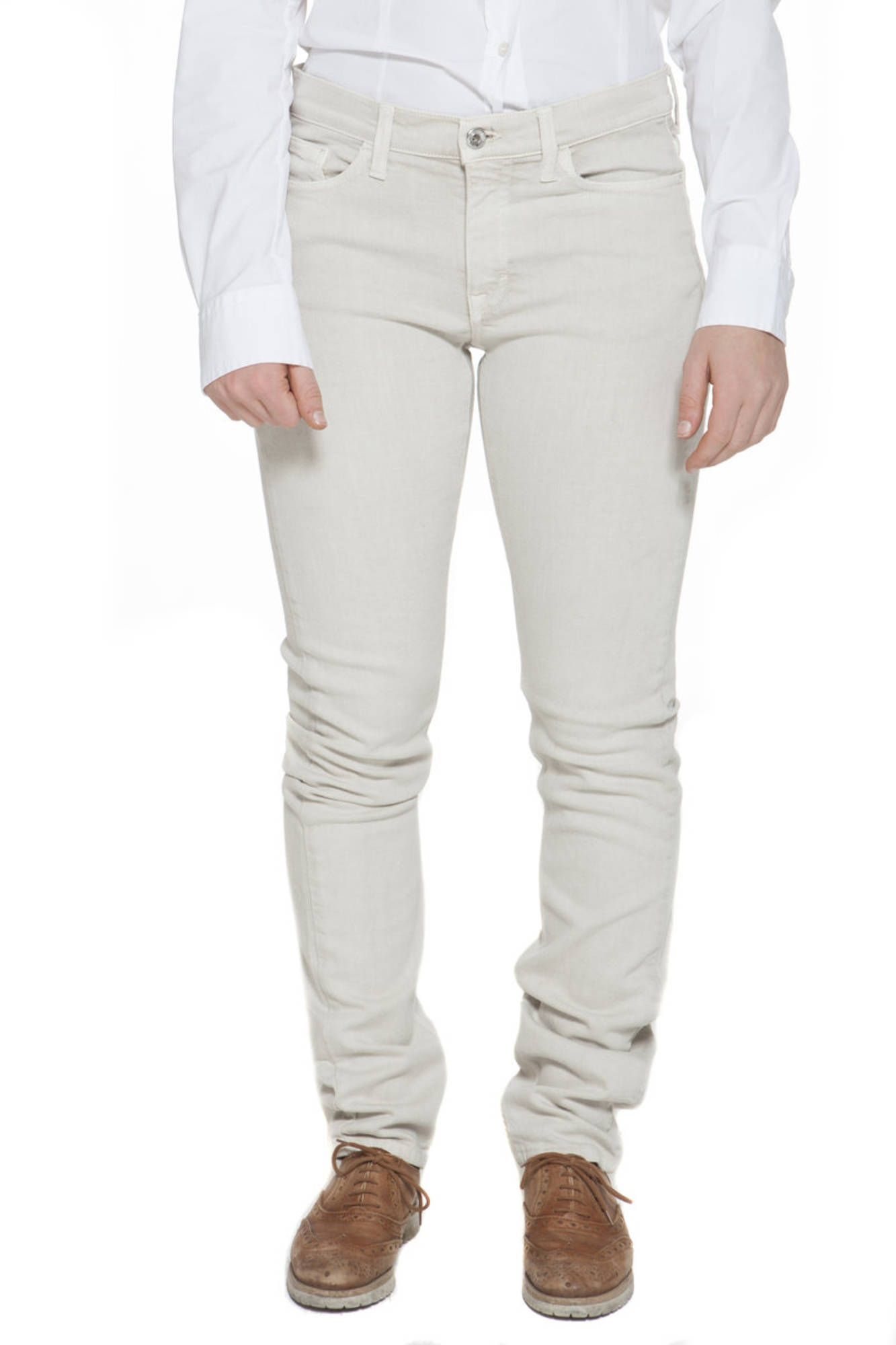 GANT WOMEN BEIGE TROUSERS GANT WOMEN BEIGE TROUSERS