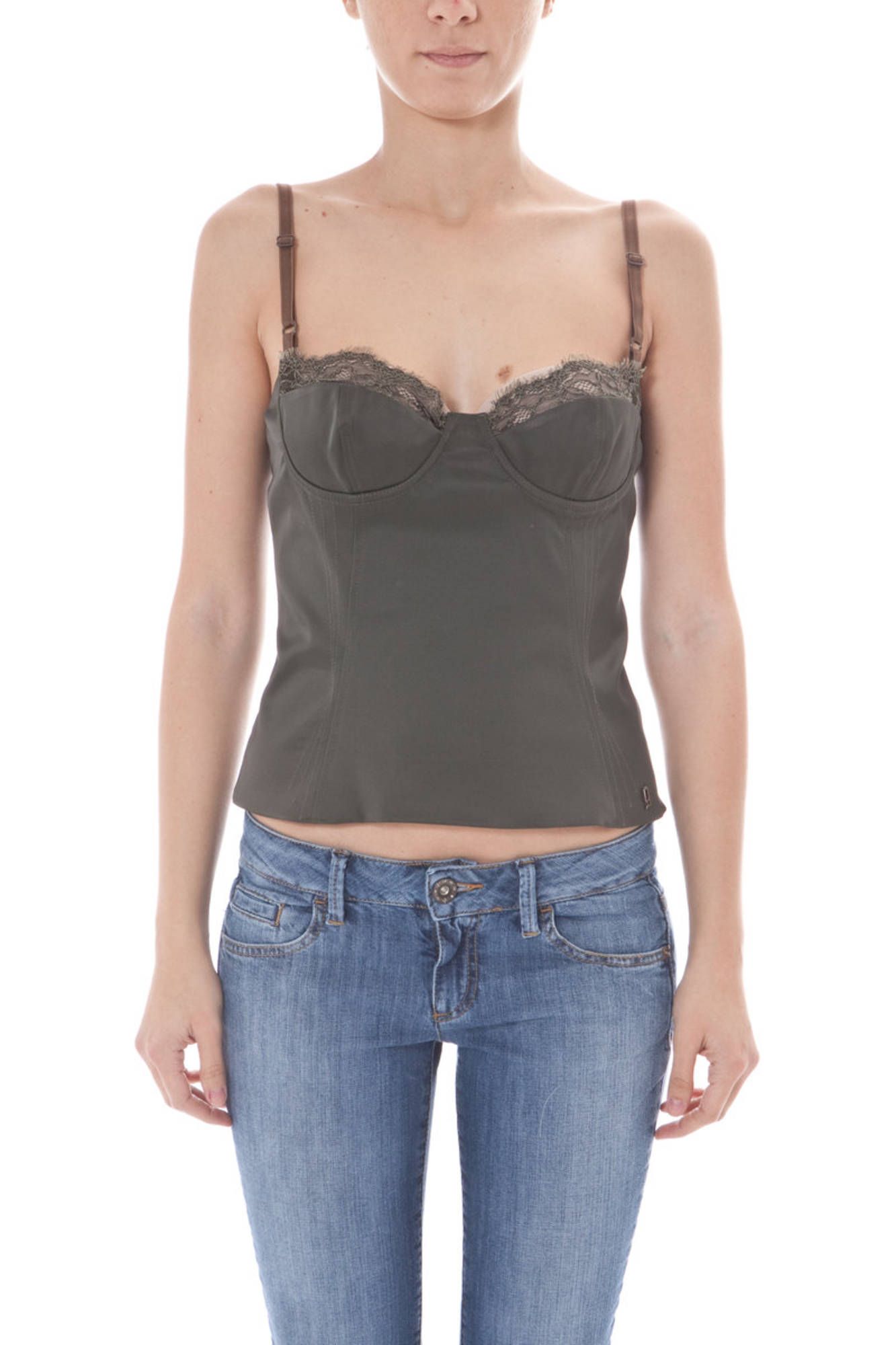 JOHN GALLIANO GREEN WOMEN TOP JOHN GALLIANO GREEN WOMEN TOP