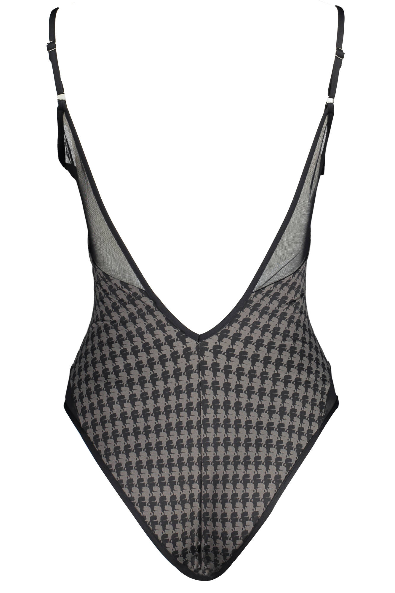 KARL LAGERFELD BEACHWEAR WOMEN ONE-PIECE SWIMSUIT BLACK