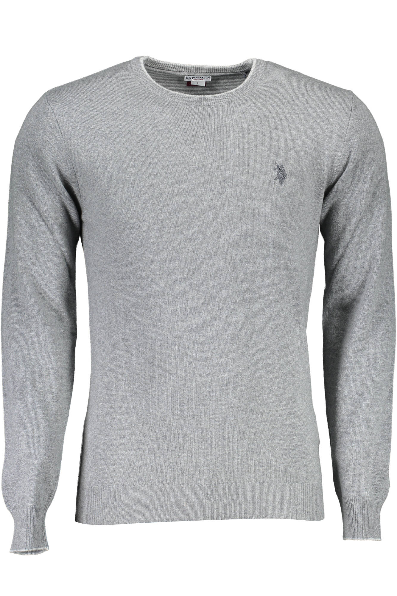 US GRAY MEN POLO SWEATER US GRAY MEN POLO SWEATER