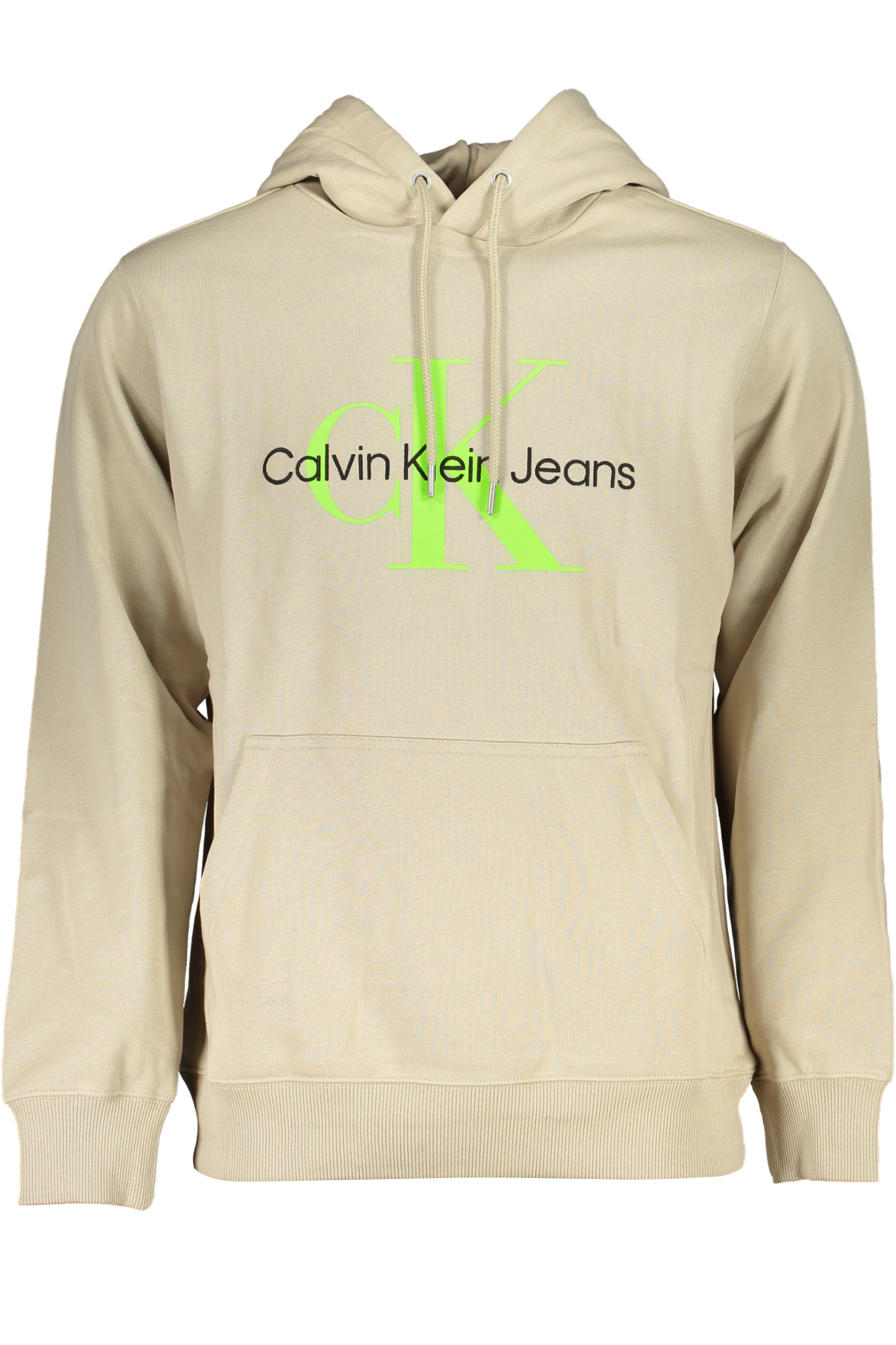 CALVIN KLEIN MEN BEIGE ZIPLESS SWEATSHIRT CALVIN KLEIN MEN BEIGE ZIPLESS SWEATSHIRT