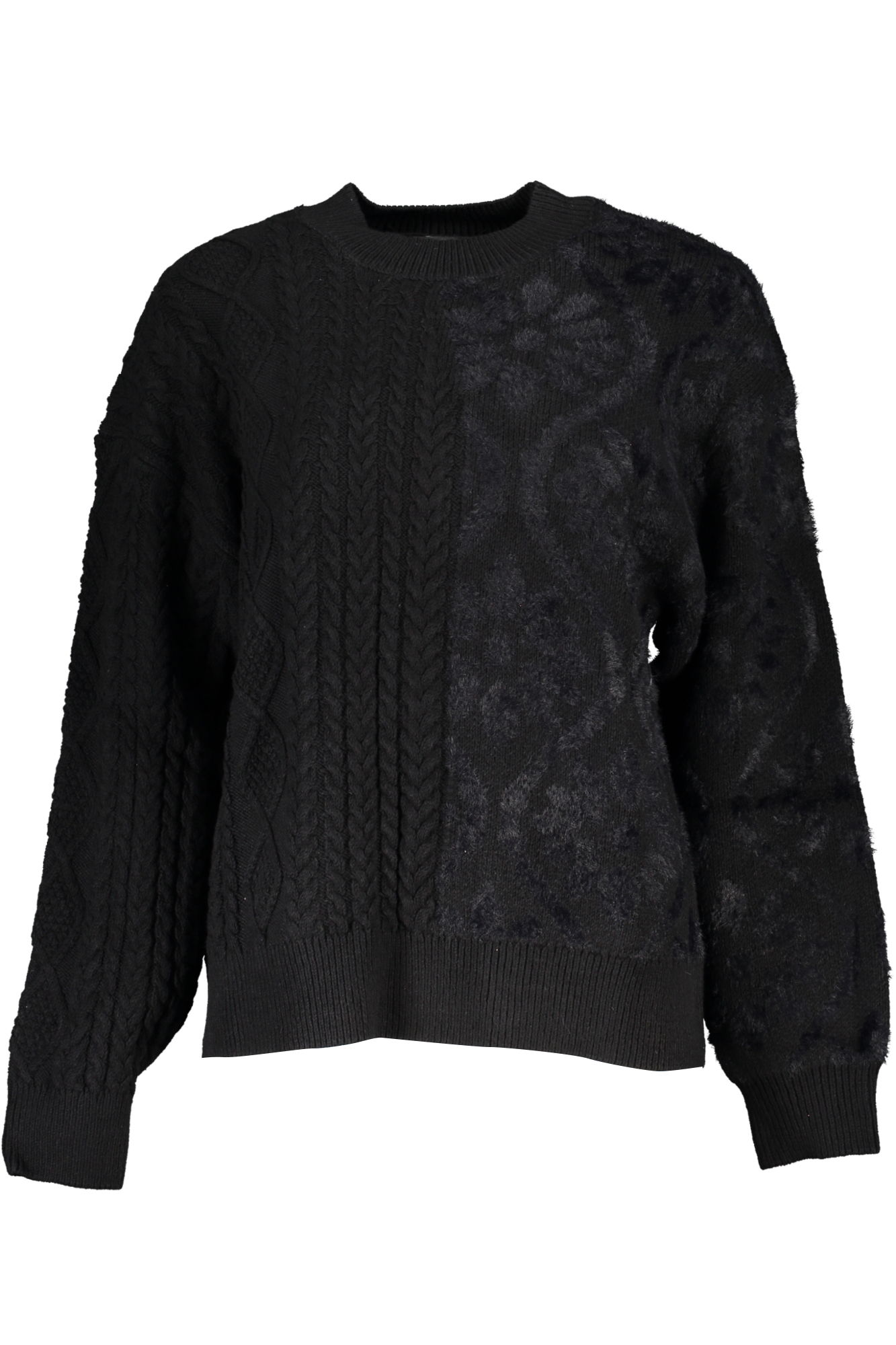 DESIGUAL BLACK WOMEN SWEATER DESIGUAL BLACK WOMEN SWEATER