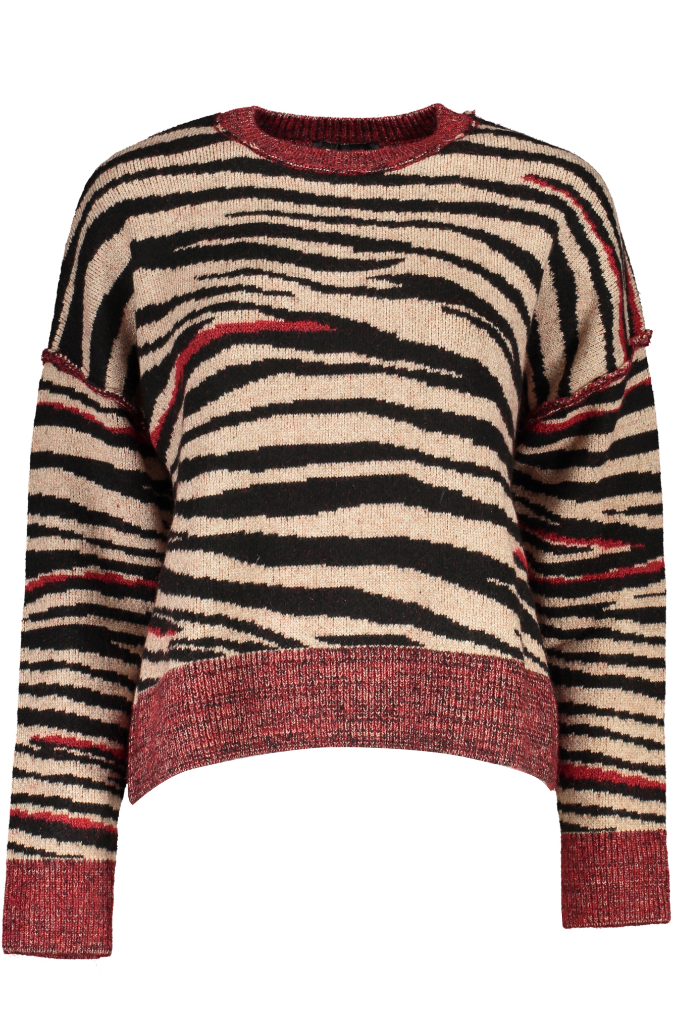 DESIGUAL RED WOMEN SWEATER DESIGUAL RED WOMEN SWEATER
