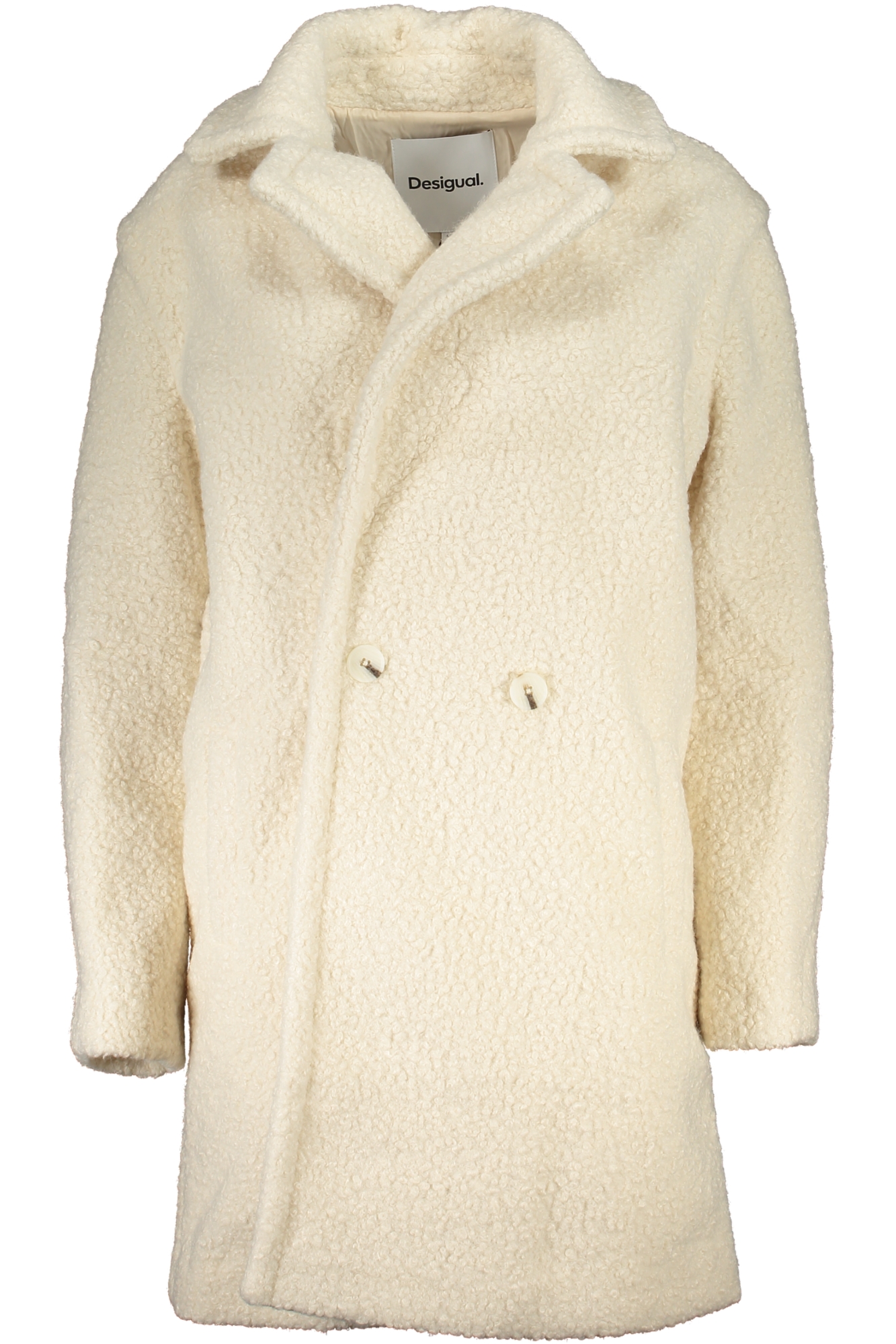 DESIGUAL WHITE WOMEN COAT DESIGUAL WHITE WOMEN COAT