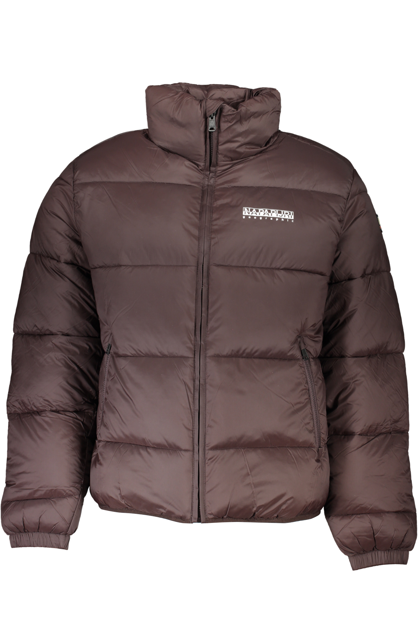 NAPAPIJRI BROWN MEN JACKET NAPAPIJRI BROWN MEN JACKET
