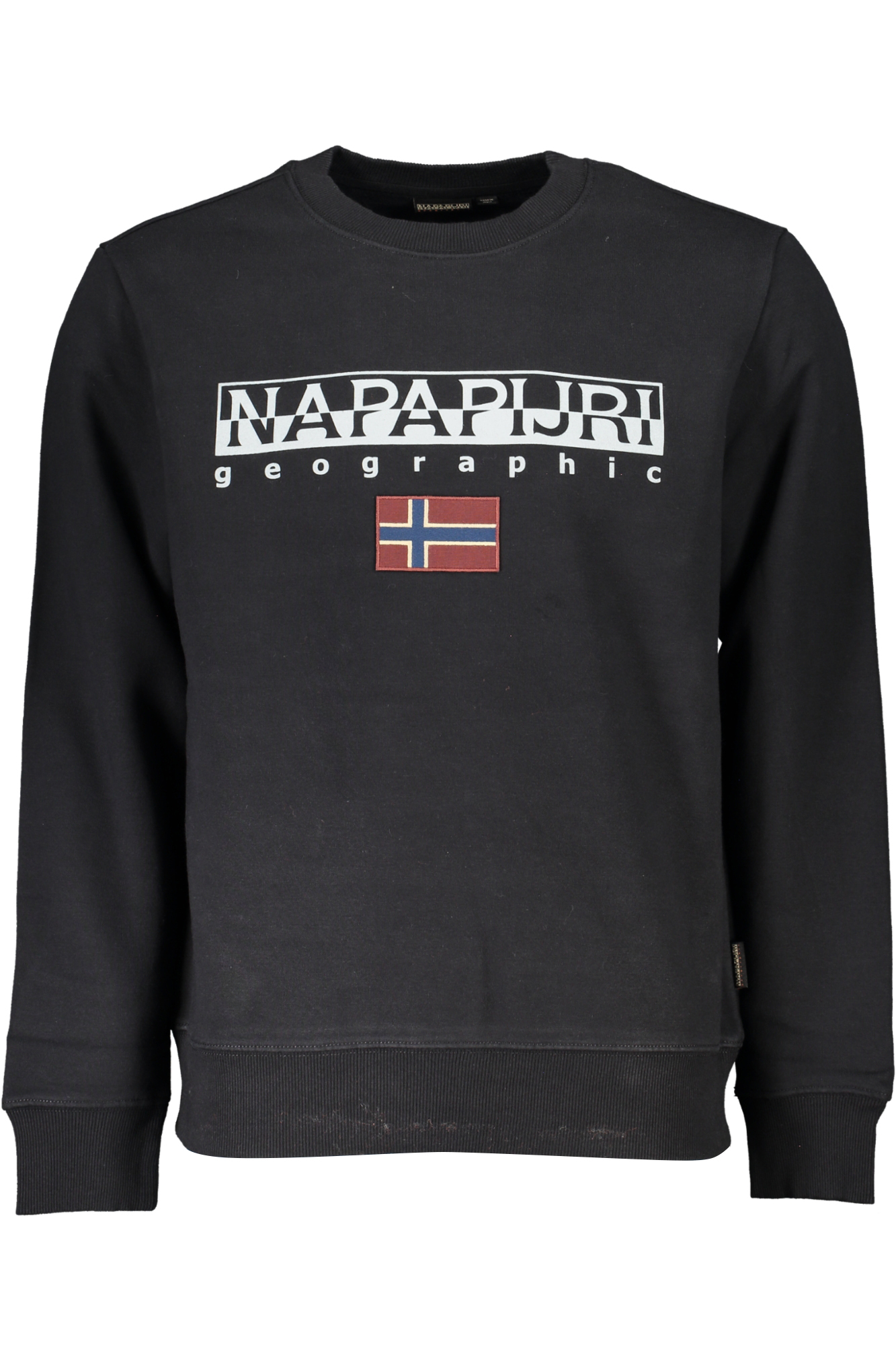 NAPAPIJRI MEN BLACK ZIPLESS SWEATSHIRT NAPAPIJRI MEN BLACK ZIPLESS SWEATSHIRT