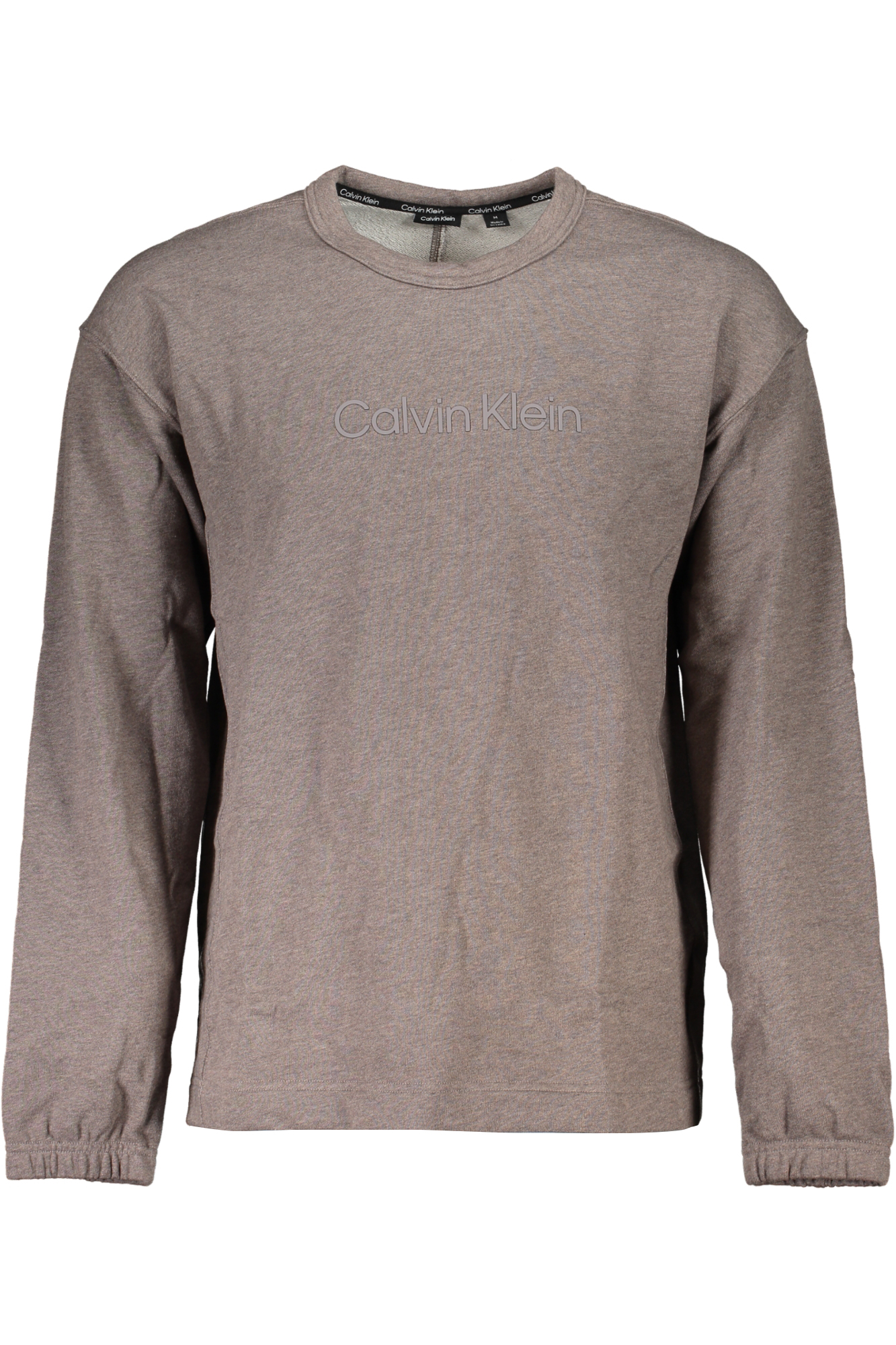 CALVIN KLEIN MEN BROWN ZIPLESS SWEATSHIRT CALVIN KLEIN MEN BROWN ZIPLESS SWEATSHIRT