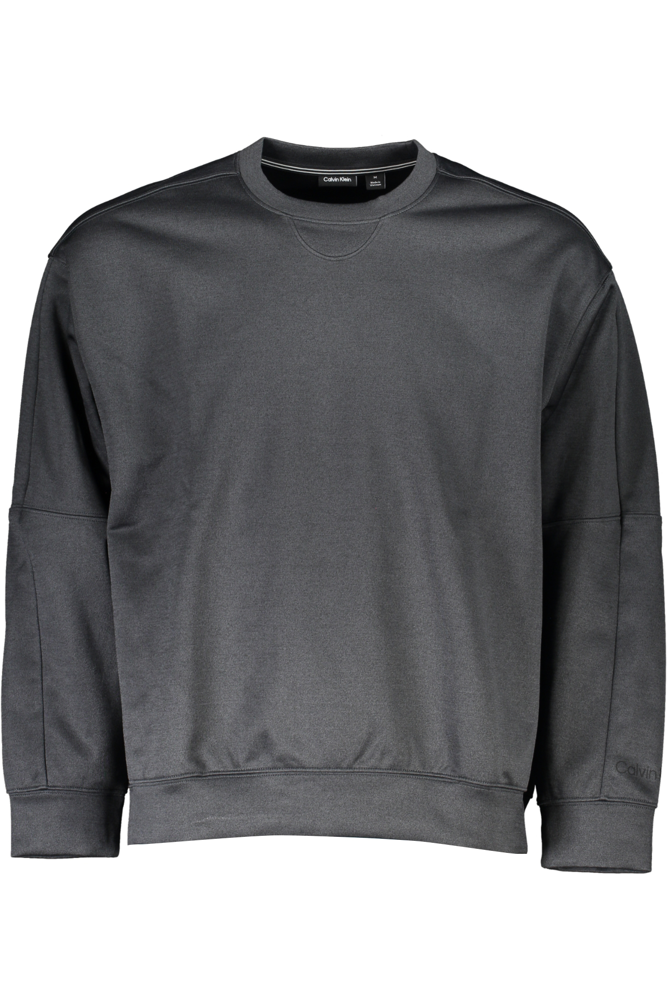 CALVIN KLEIN MEN BLACK ZIPLESS SWEATSHIRT CALVIN KLEIN MEN BLACK ZIPLESS SWEATSHIRT
