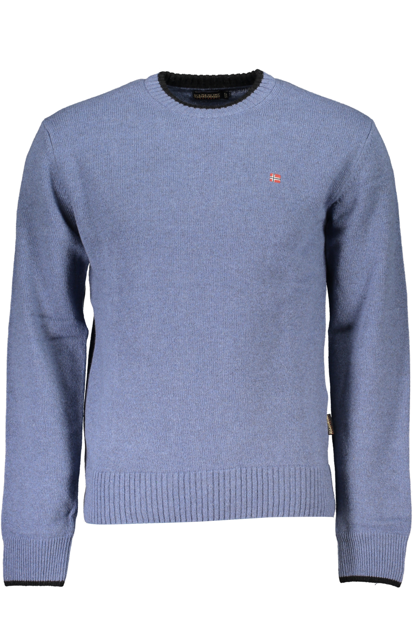 NAPAPIJRI MEN BLUE SWEATER NAPAPIJRI MEN BLUE SWEATER