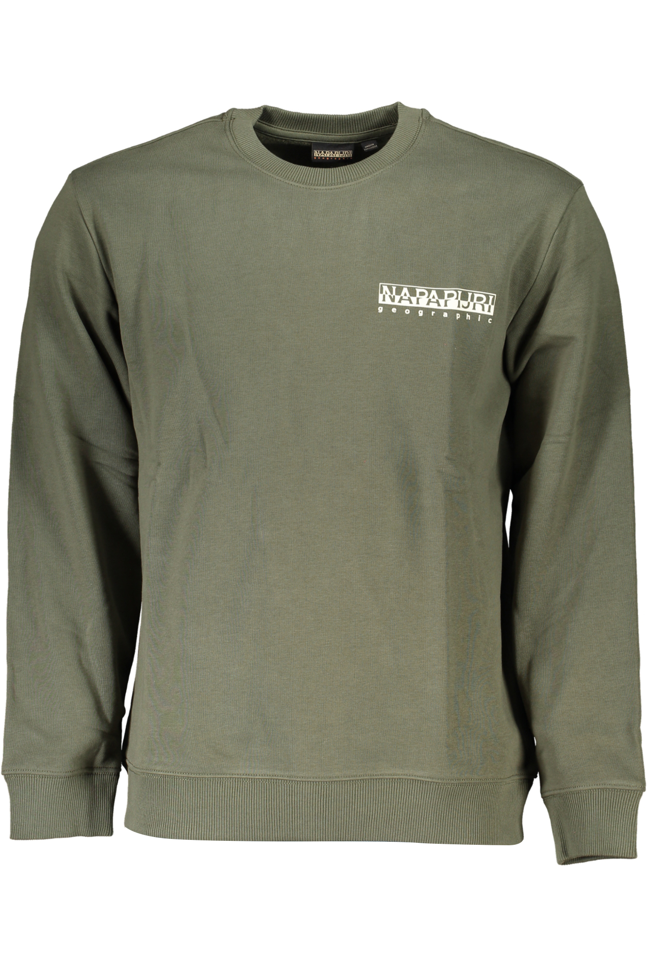 NAPAPIJRI GREEN MEN ZIPLESS SWEATSHIRT NAPAPIJRI GREEN MEN ZIPLESS SWEATSHIRT