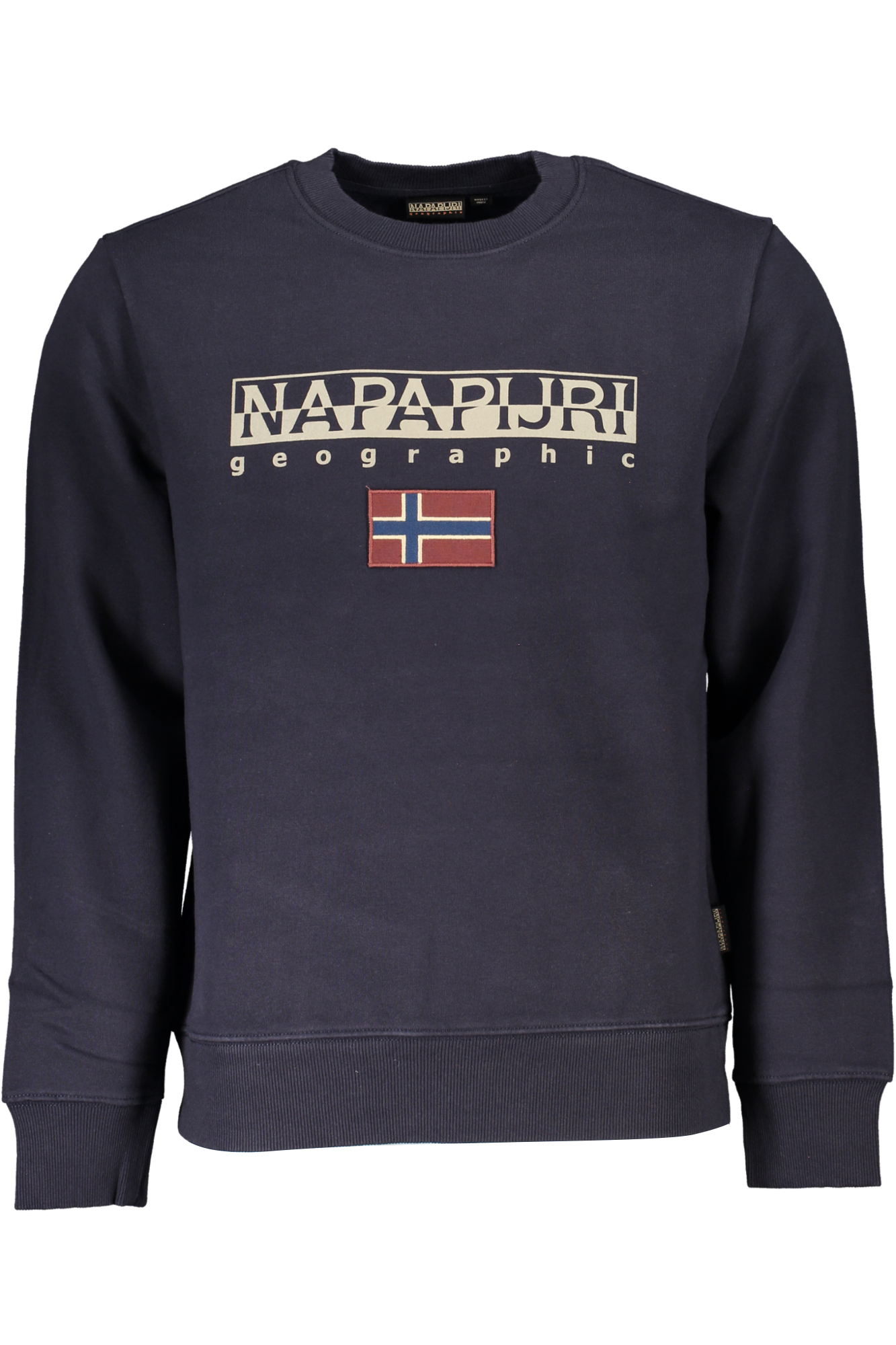 NAPAPIJRI MEN BLUE ZIPLESS SWEATSHIRT NAPAPIJRI MEN BLUE ZIPLESS SWEATSHIRT