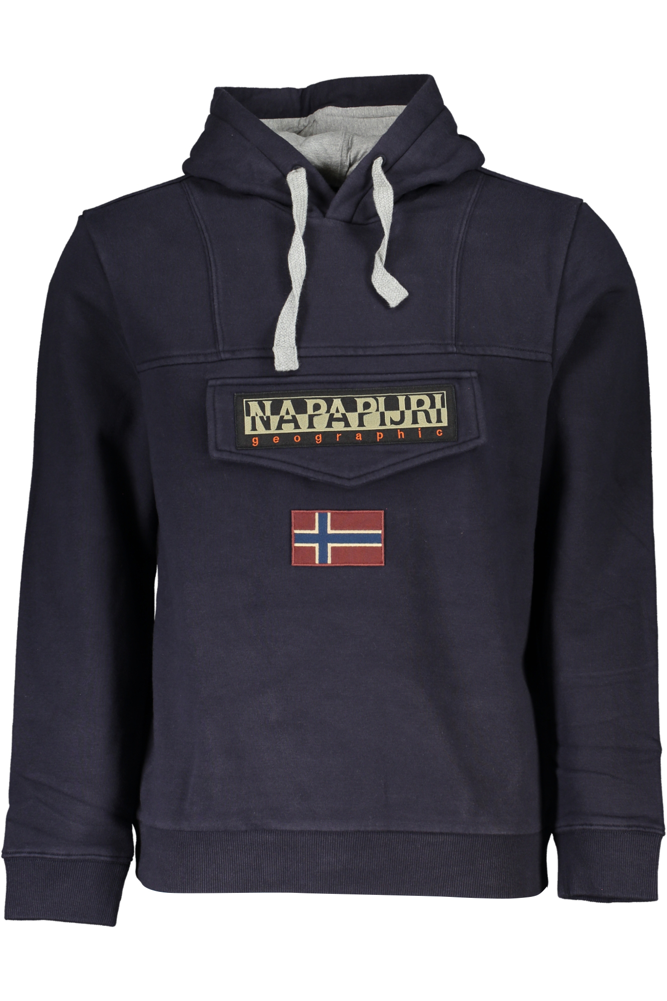 NAPAPIJRI MEN BLUE ZIPLESS SWEATSHIRT NAPAPIJRI MEN BLUE ZIPLESS SWEATSHIRT