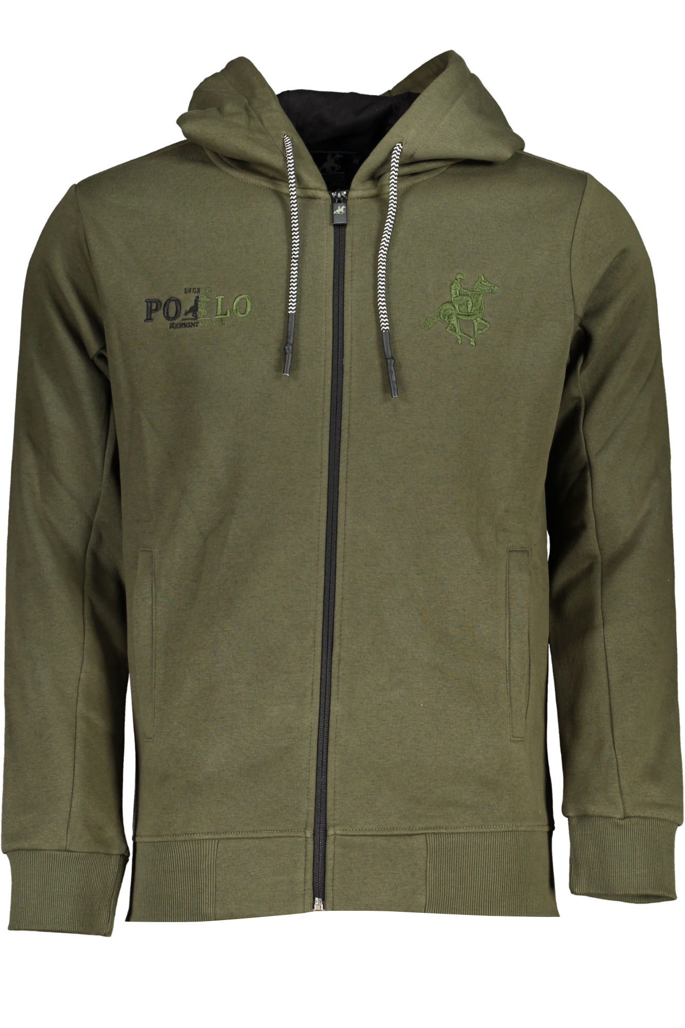US GRAND MEN GREEN ZIP-UP SWEATSHIRT US GRAND MEN GREEN ZIP-UP SWEATSHIRT