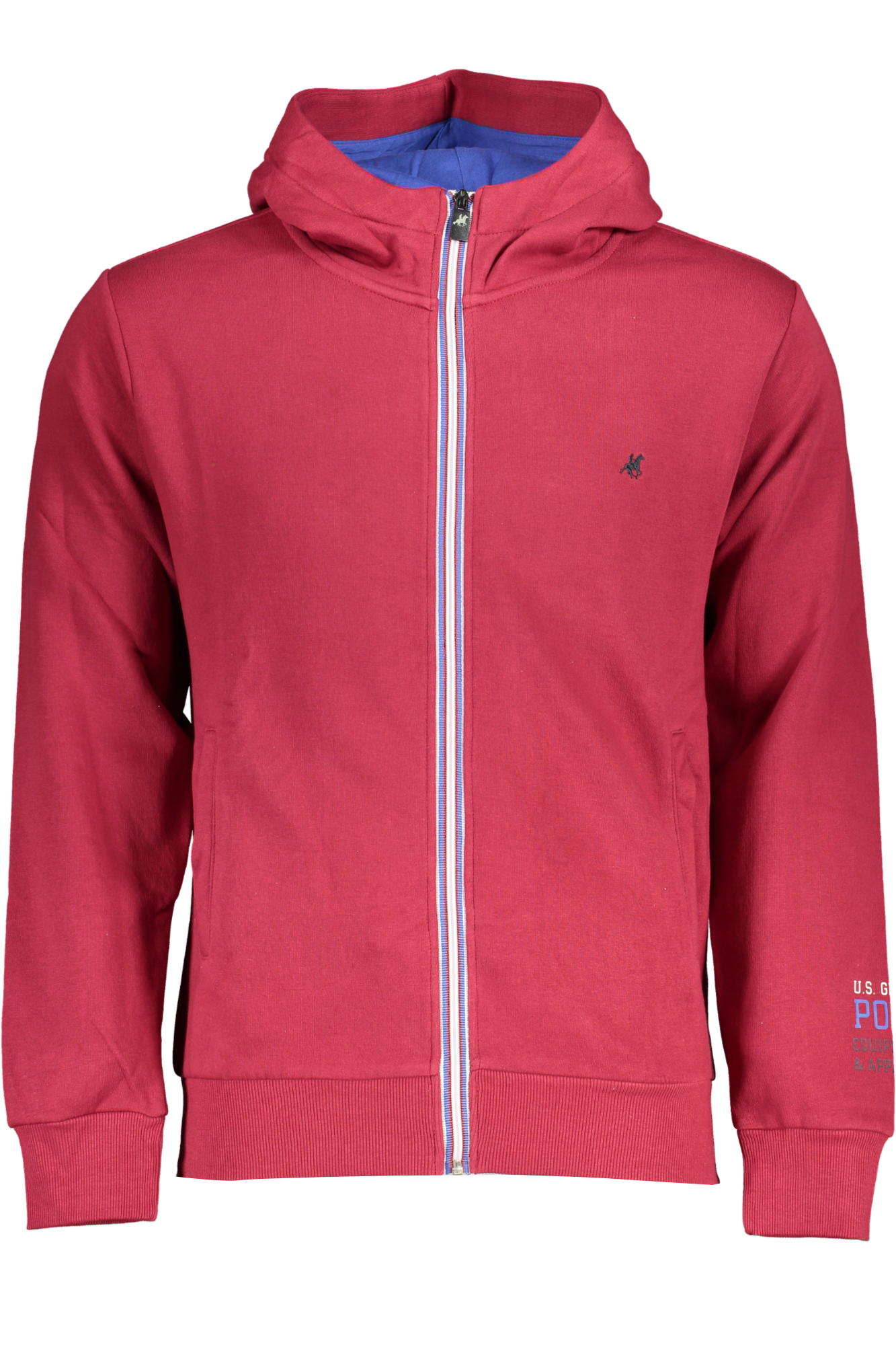 US GRAND RED MEN ZIP-UP SWEATSHIRT US GRAND RED MEN ZIP-UP SWEATSHIRT