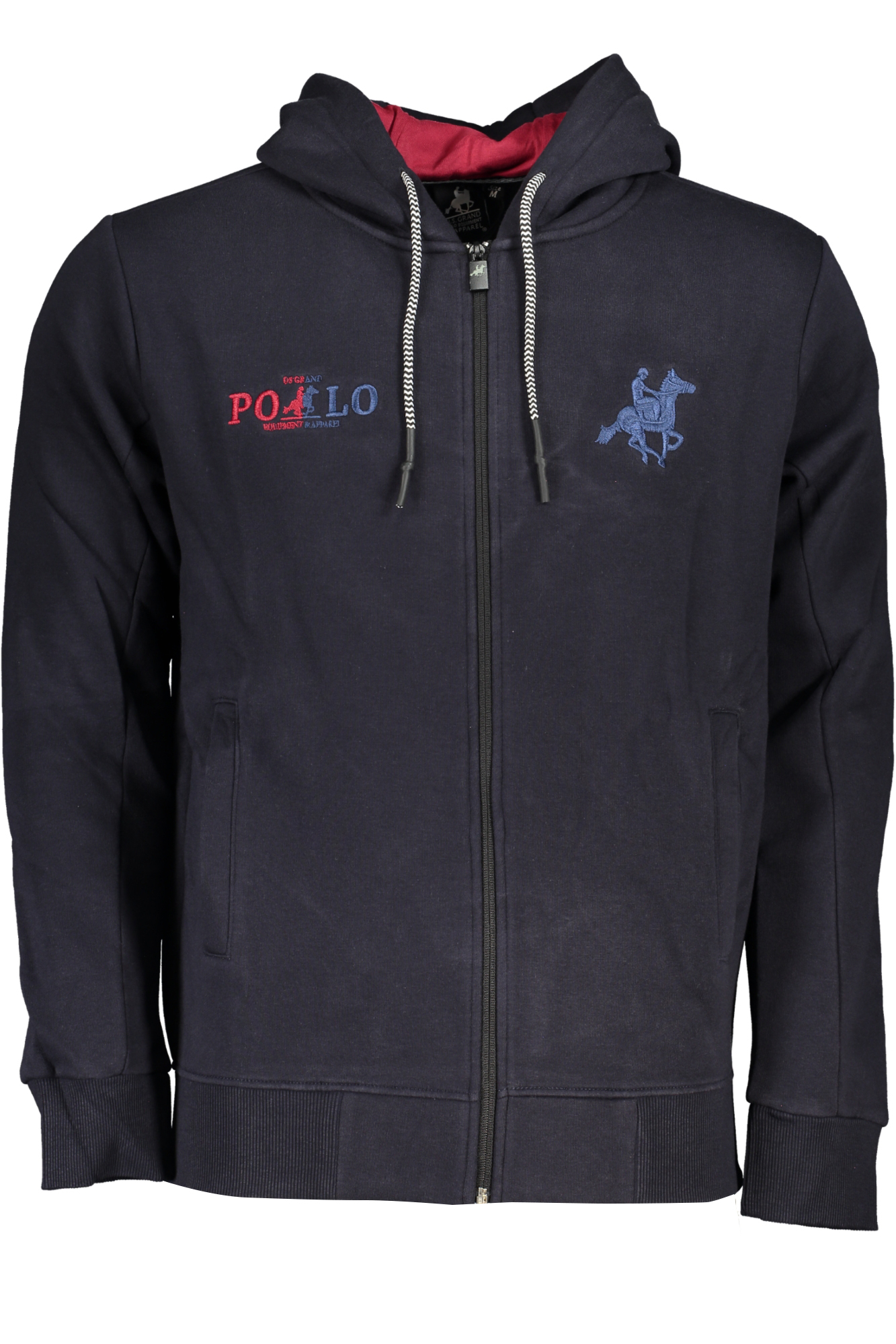 US GRAND MEN BLUE ZIP-UP SWEATSHIRT US GRAND MEN BLUE ZIP-UP SWEATSHIRT