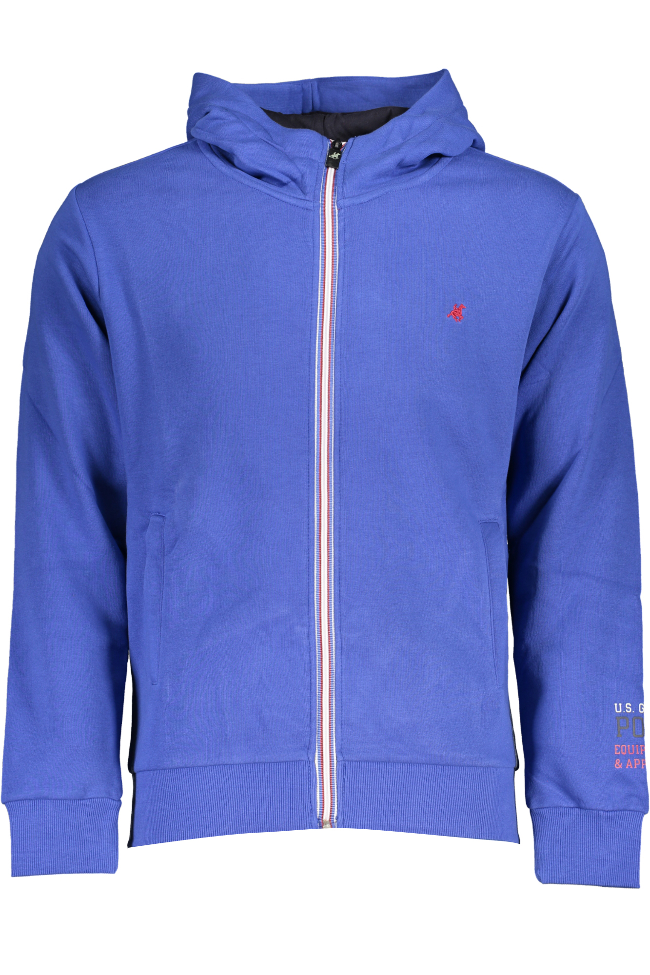 US GRAND MEN BLUE ZIP-UP SWEATSHIRT US GRAND MEN BLUE ZIP-UP SWEATSHIRT