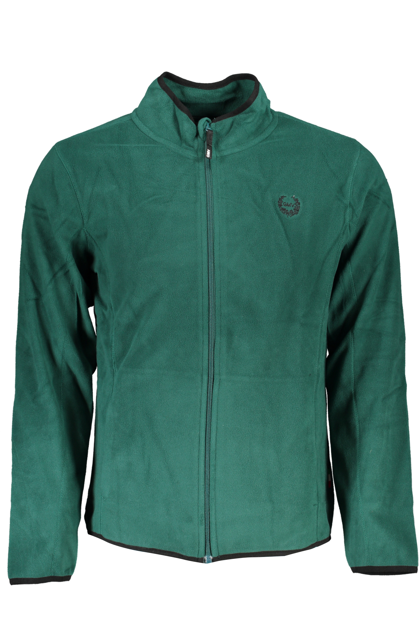 GIAN MARCO VENTURI MEN GREEN ZIP SWEATSHIRT GIAN MARCO VENTURI MEN GREEN ZIP SWEATSHIRT