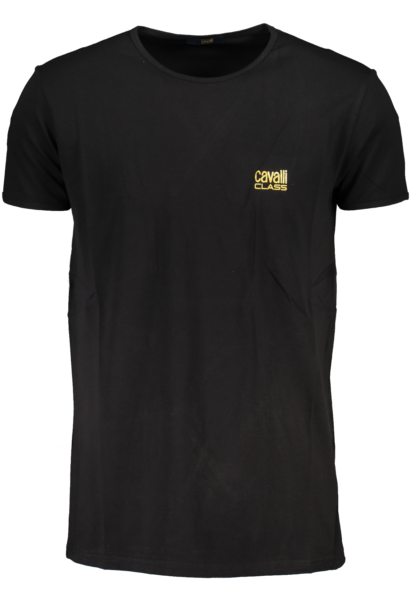 CAVALLI CLASS MEN SHORT SLEEVE T-SHIRT BLACK CAVALLI CLASS MEN SHORT SLEEVE T-SHIRT BLACK