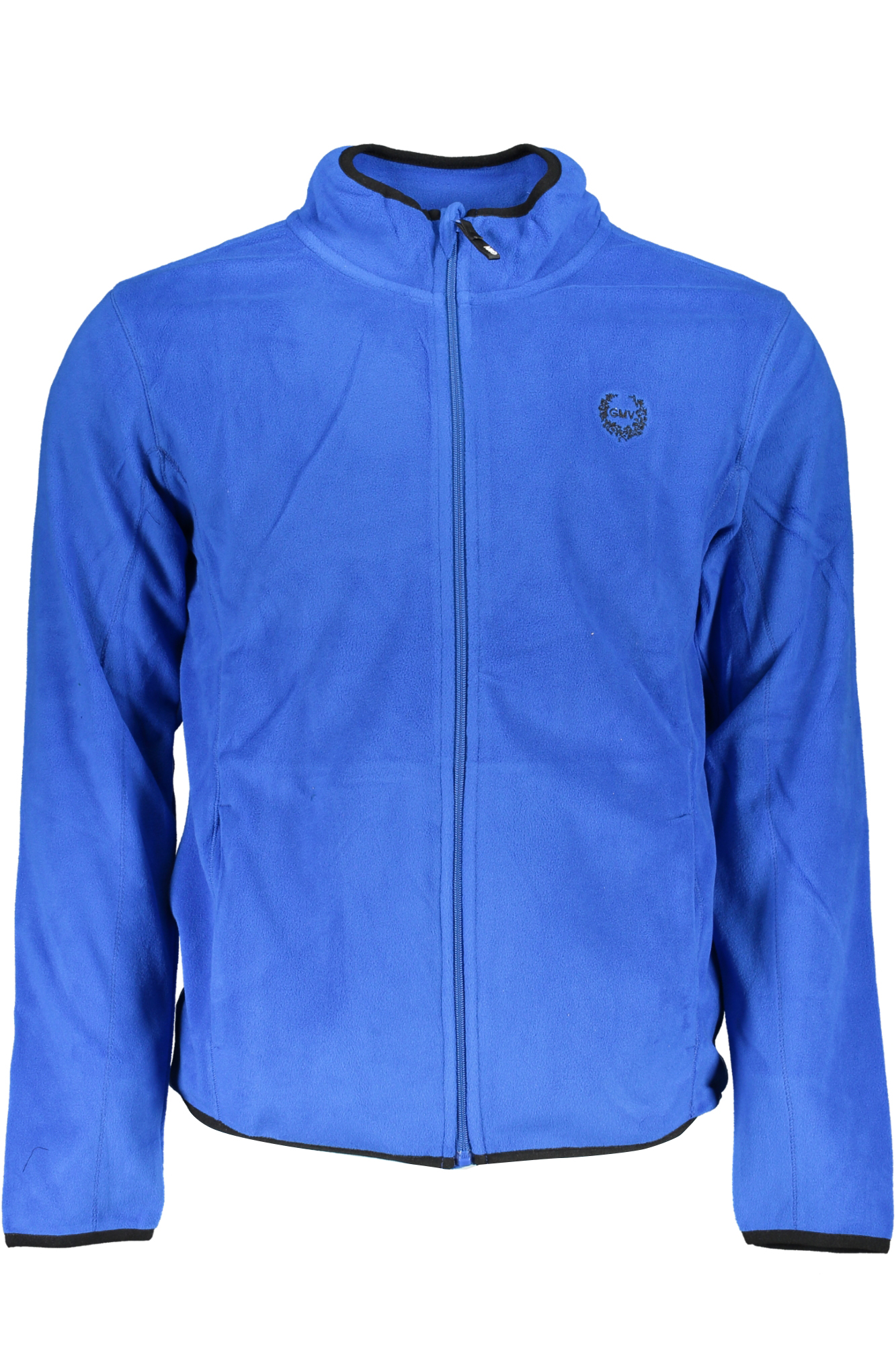 GIAN MARCO VENTURI MEN BLUE ZIP SWEATSHIRT GIAN MARCO VENTURI MEN BLUE ZIP SWEATSHIRT