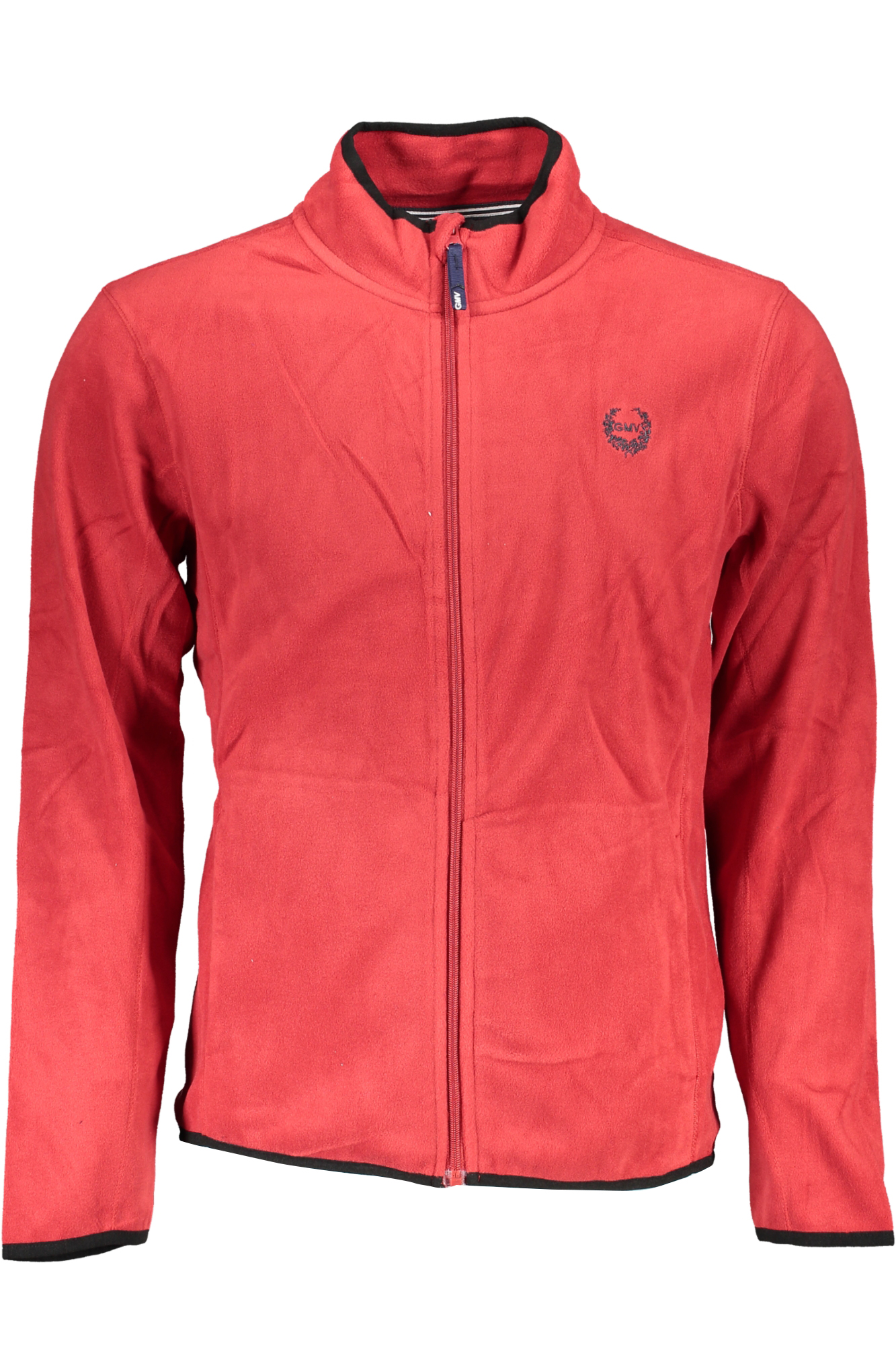 GIAN MARCO VENTURI MEN RED ZIP SWEATSHIRT GIAN MARCO VENTURI MEN RED ZIP SWEATSHIRT