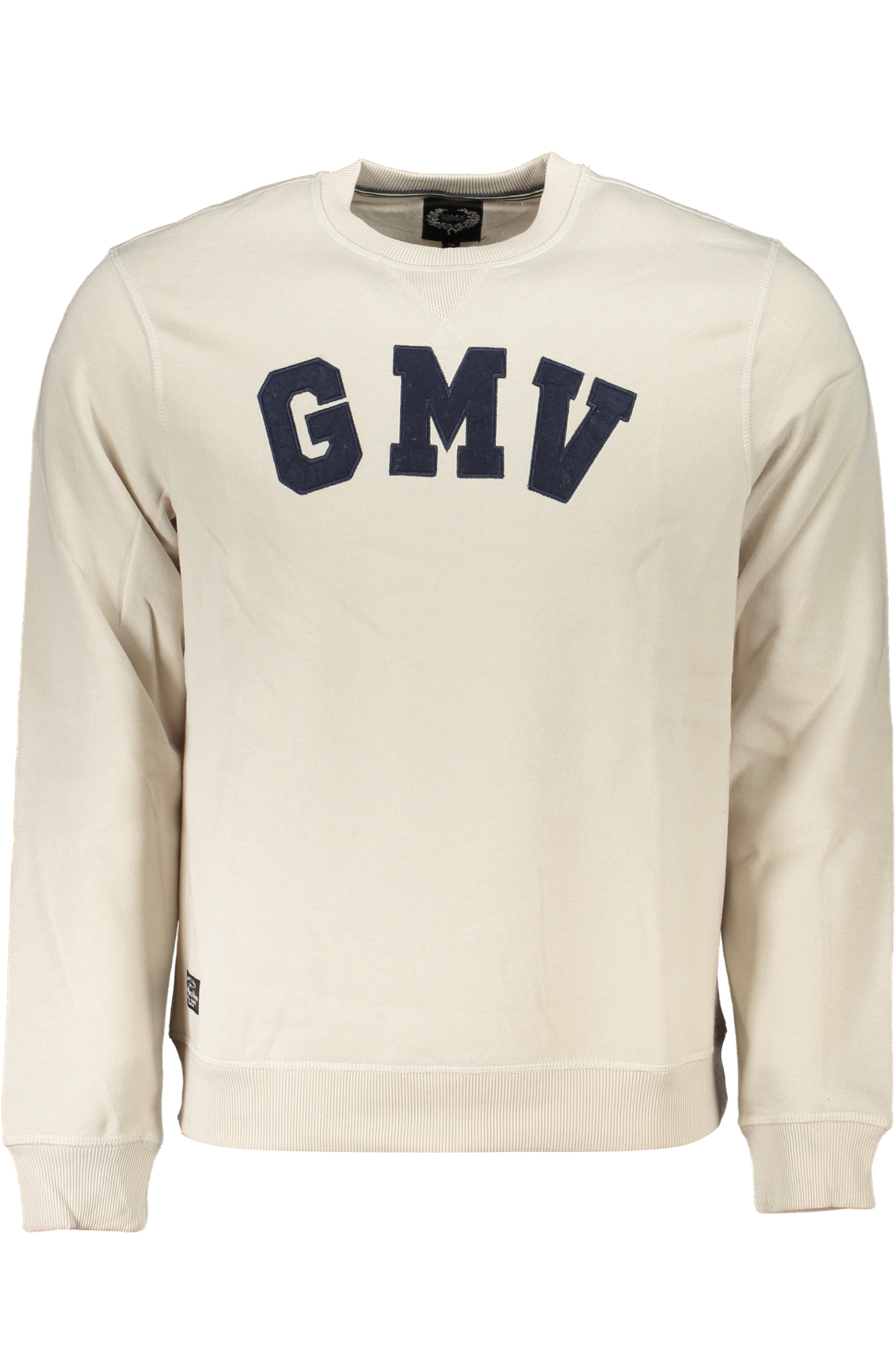 GIAN MARCO VENTURI MEN WHITE ZIPLESS SWEATSHIRT GIAN MARCO VENTURI MEN WHITE ZIPLESS SWEATSHIRT