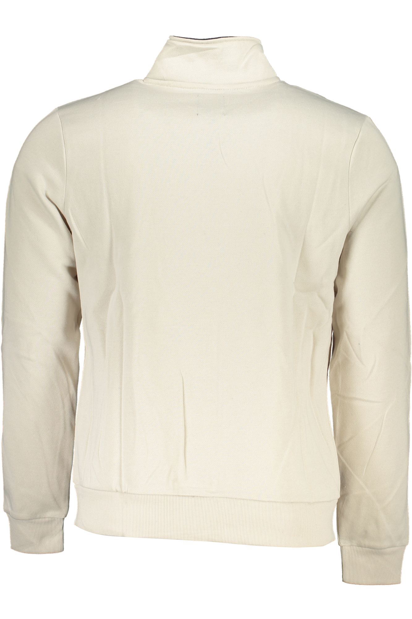 GIAN MARCO VENTURI MEN WHITE ZIP SWEATSHIRT