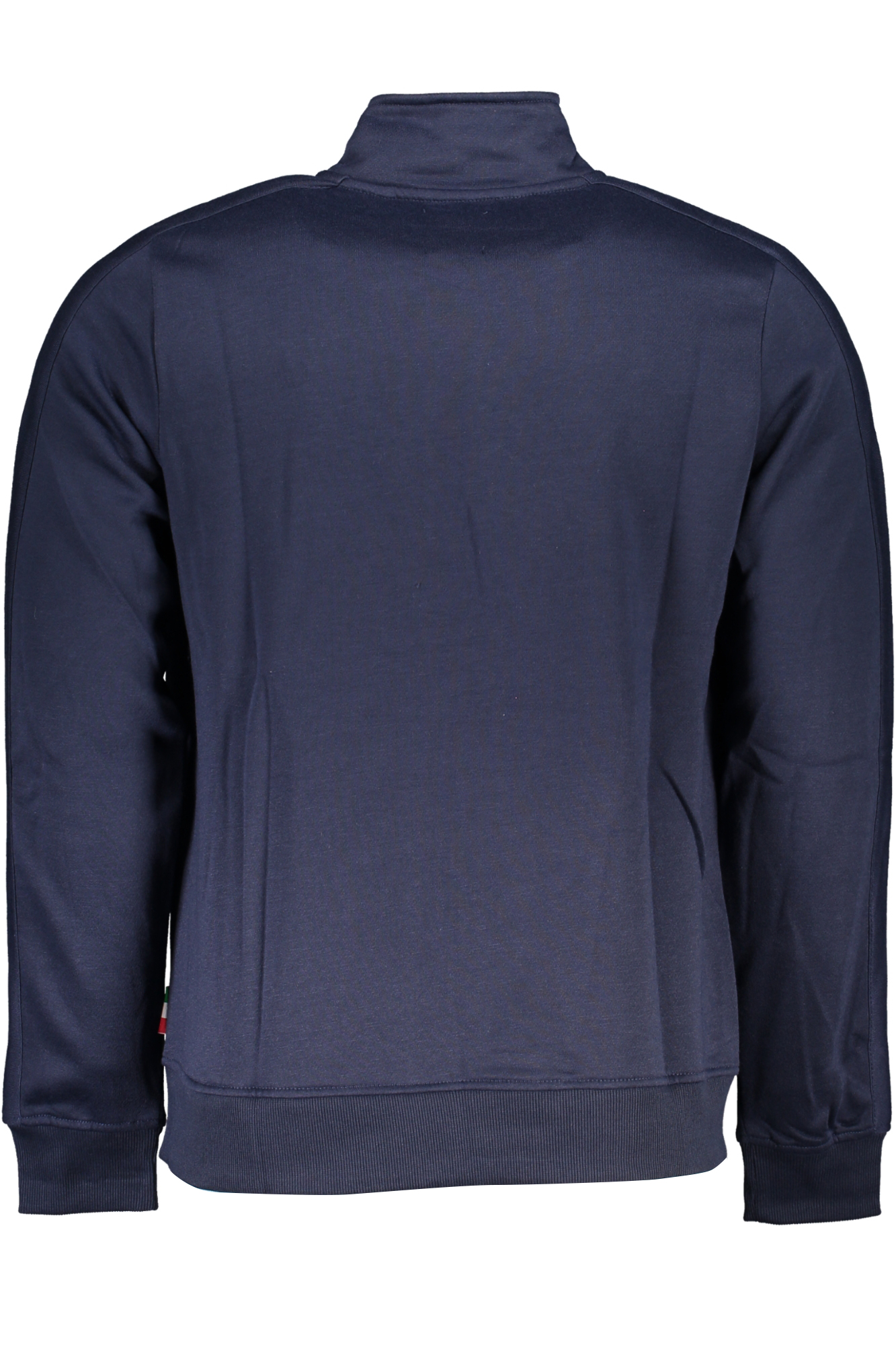 GIAN MARCO VENTURI MEN BLUE ZIP SWEATSHIRT
