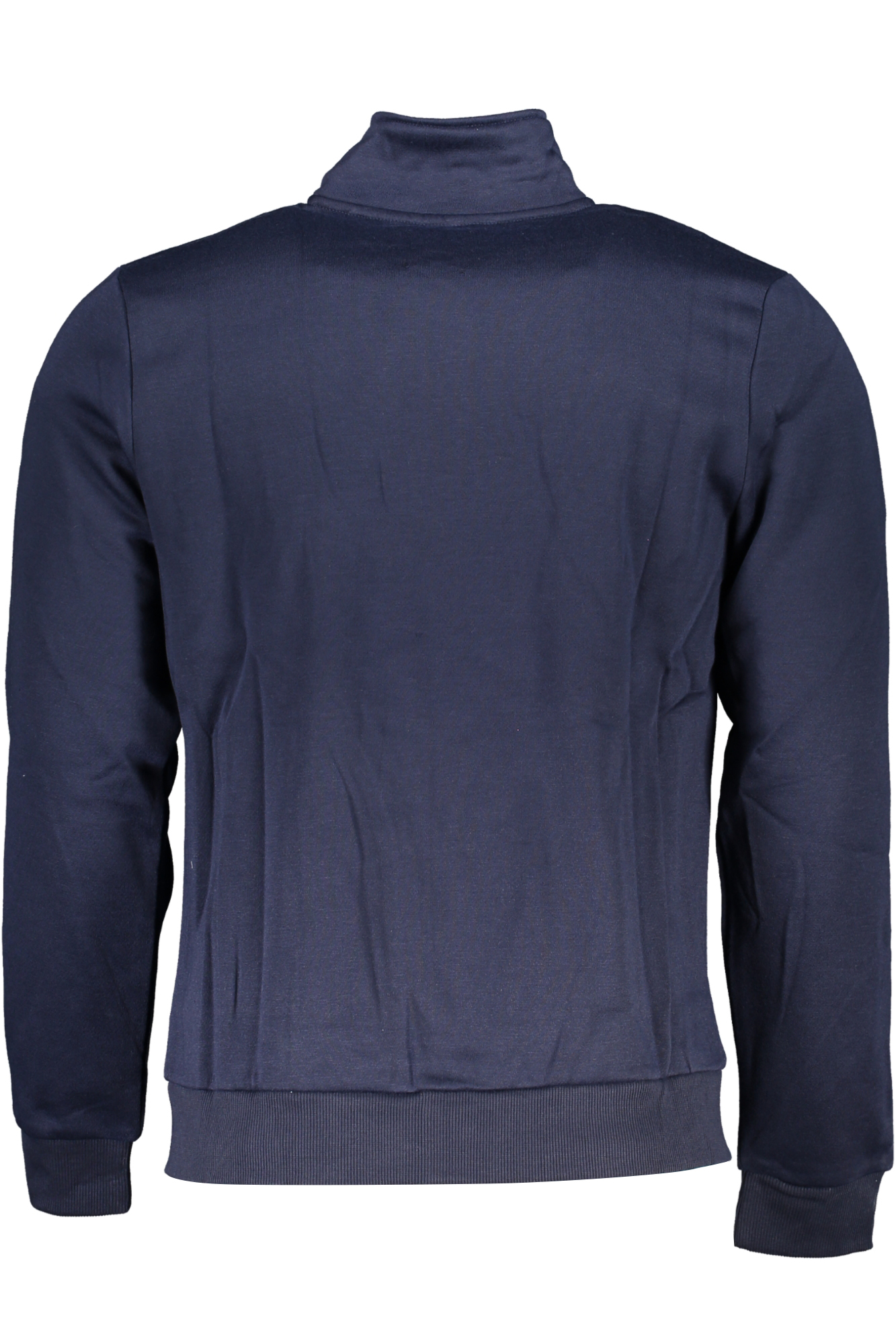 GIAN MARCO VENTURI MEN BLUE ZIP SWEATSHIRT