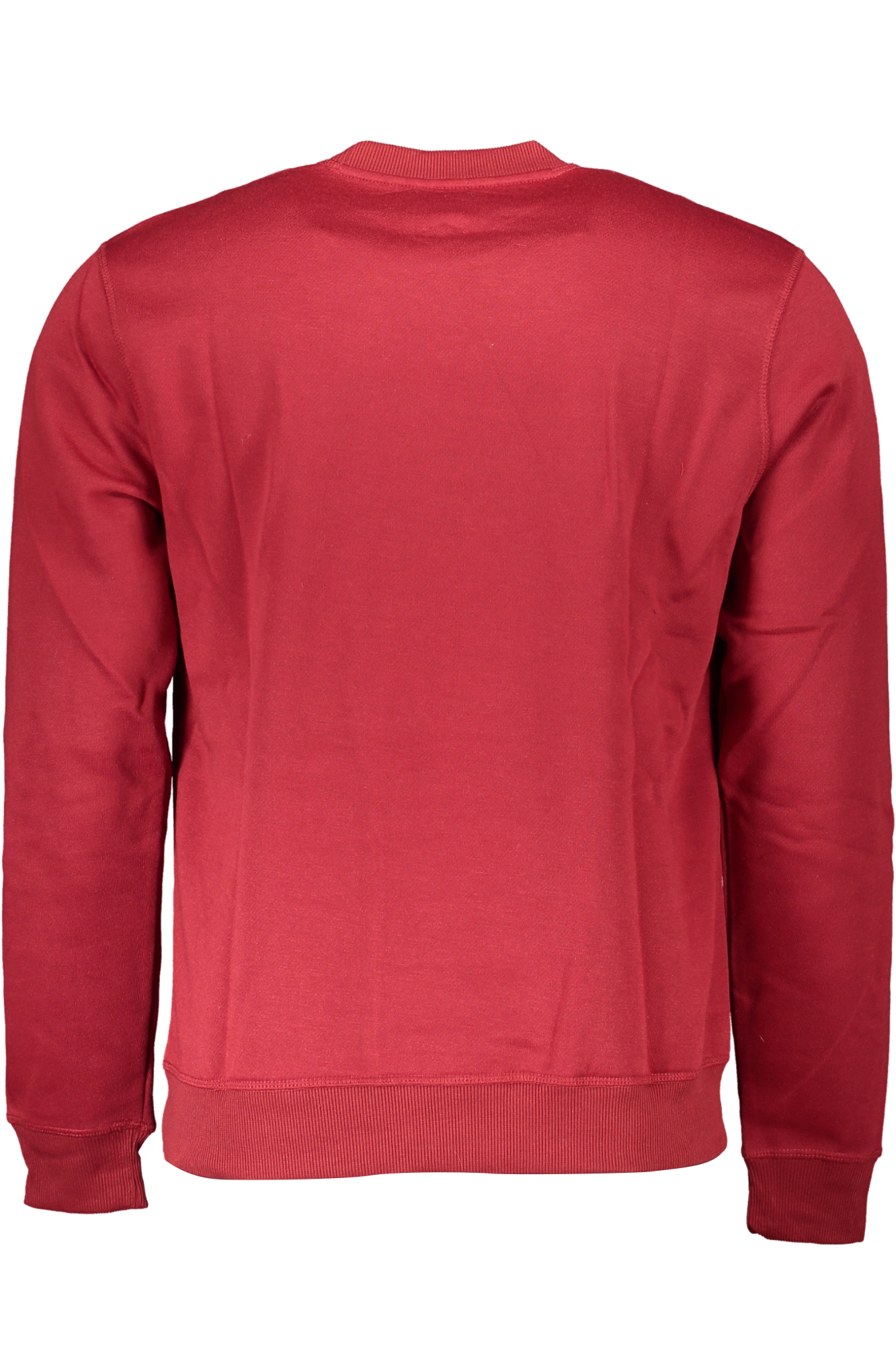 GIAN MARCO VENTURI MEN RED ZIP-OUT SWEATSHIRT