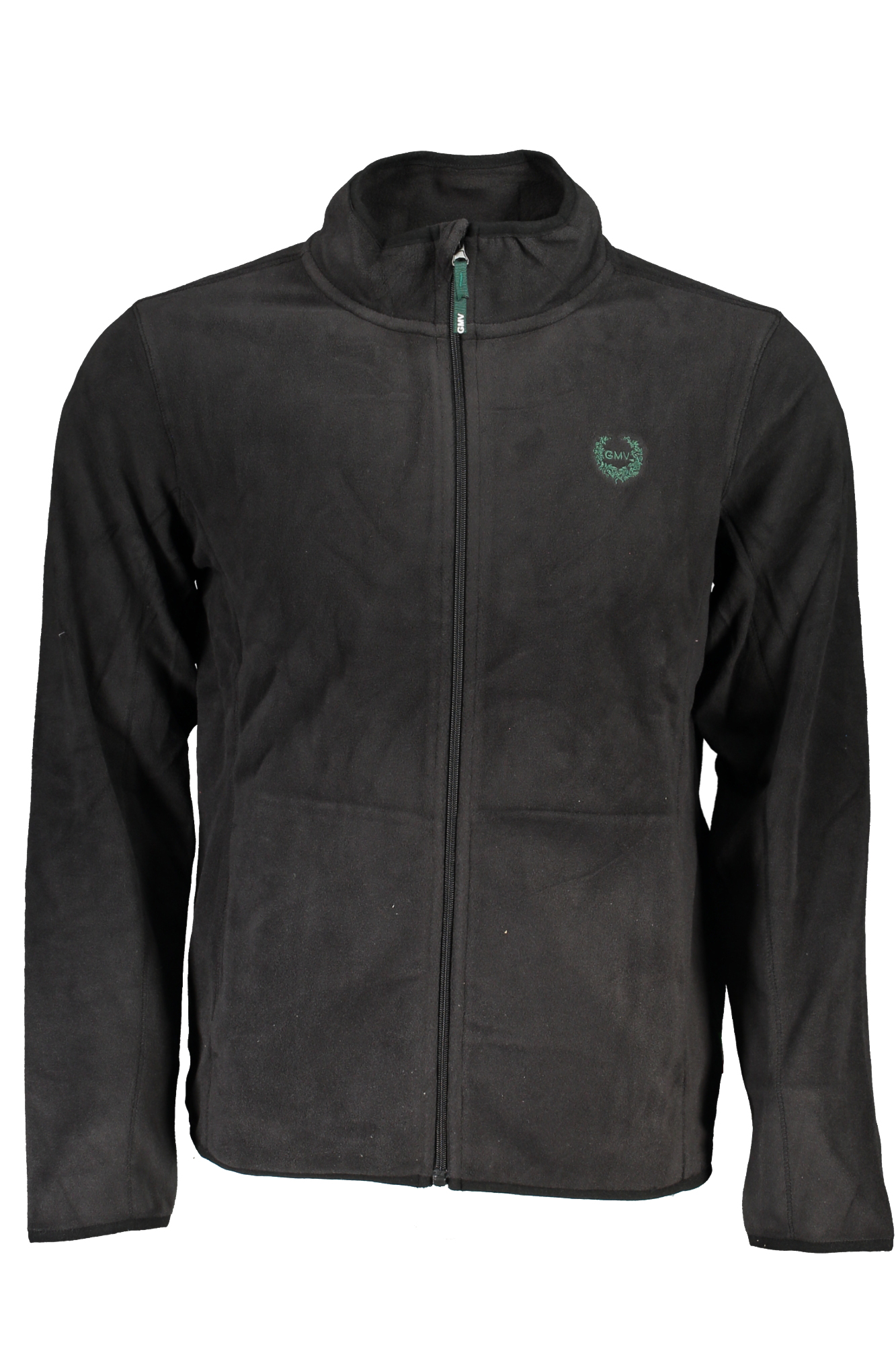 GIAN MARCO VENTURI MEN BLACK ZIP SWEATSHIRT