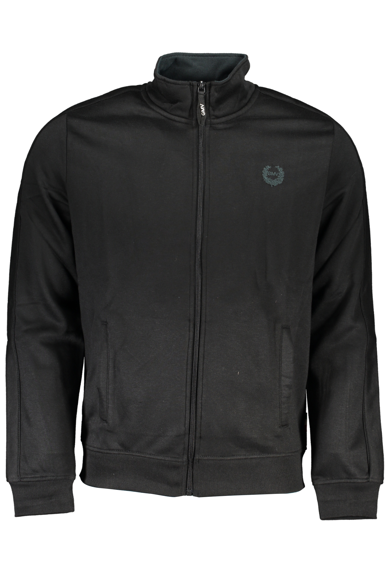 GIAN MARCO VENTURI MEN BLACK ZIP SWEATSHIRT GIAN MARCO VENTURI MEN BLACK ZIP SWEATSHIRT