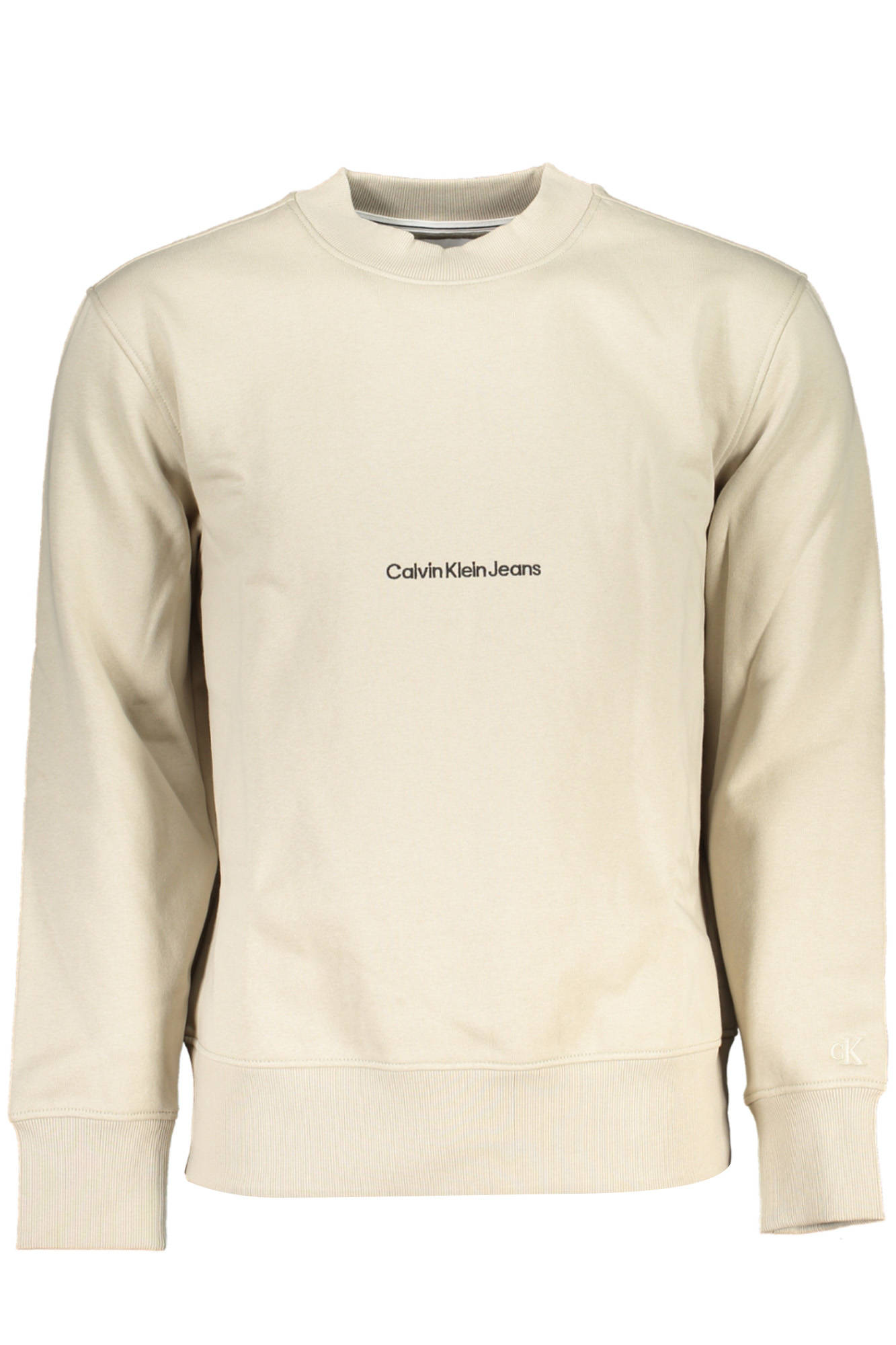 CALVIN KLEIN MEN BEIGE ZIPLESS SWEATSHIRT CALVIN KLEIN MEN BEIGE ZIPLESS SWEATSHIRT