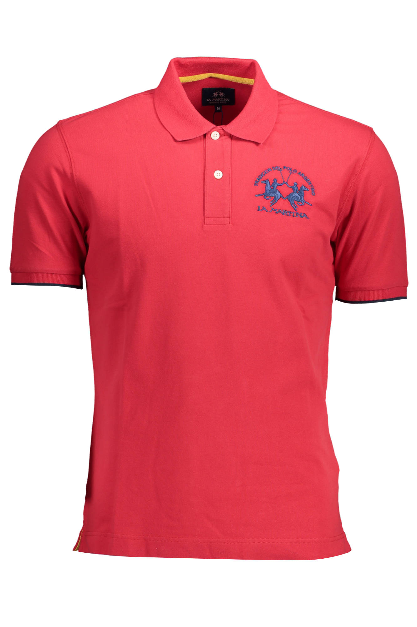 LA MARTINA MEN RED SHORT SLEEVED POLO SHIRT
