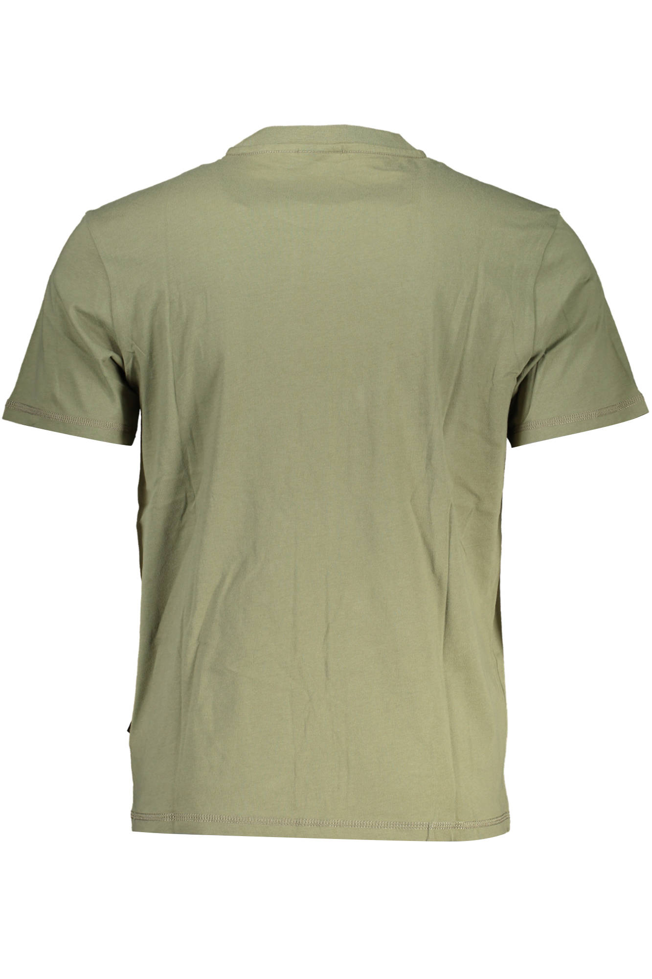NAPAPIJRI GREEN MEN SHORT SLEEVE T-SHIRT