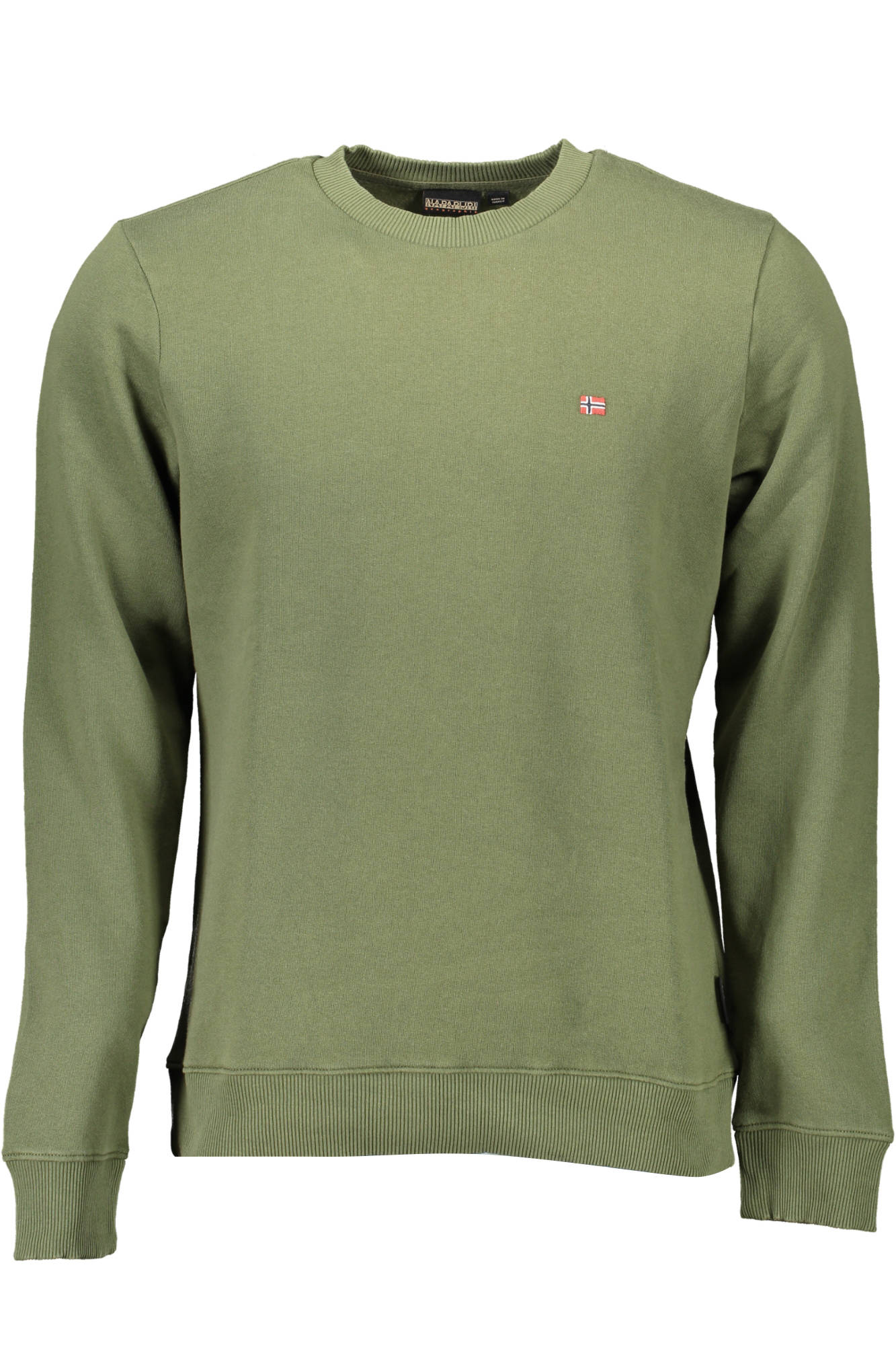NAPAPIJRI GREEN MEN ZIPLESS SWEATSHIRT