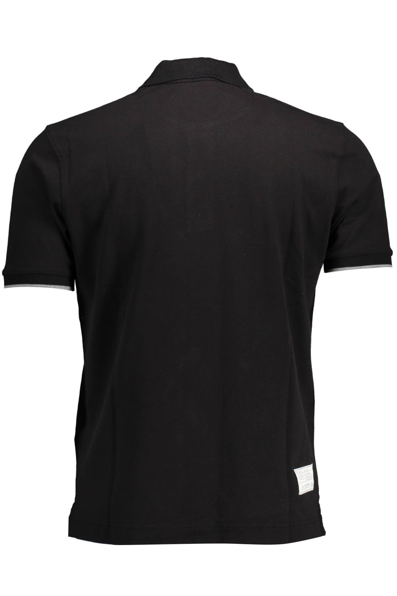 LA MARTINA MEN BLACK SHORT SLEEVED POLO SHIRT