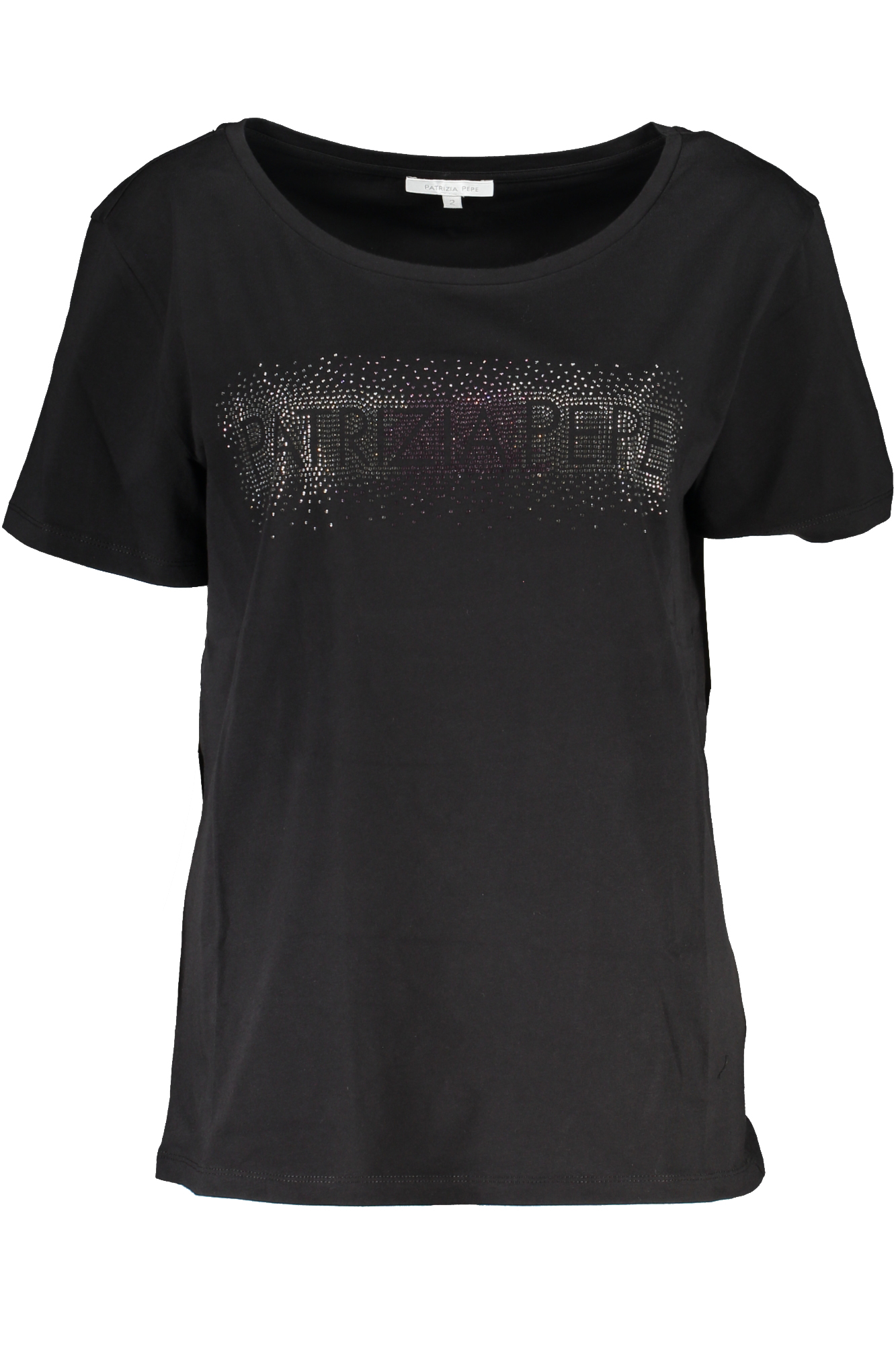 PATRIZIA PEPE WOMEN SHORT SLEEVE T-SHIRT BLACK PATRIZIA PEPE WOMEN SHORT SLEEVE T-SHIRT BLACK