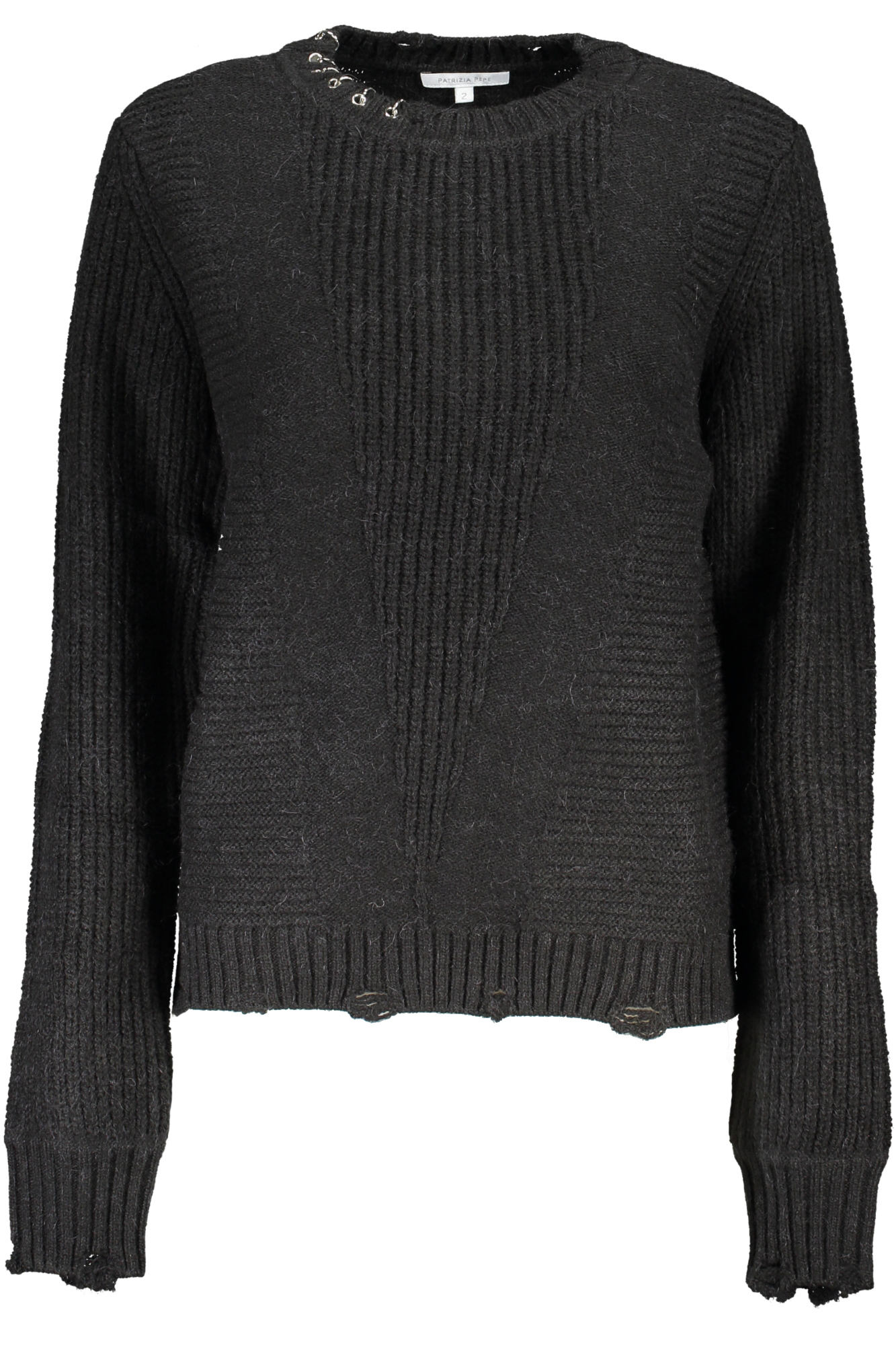 PATRIZIA PEPE WOMEN BLACK SWEATER