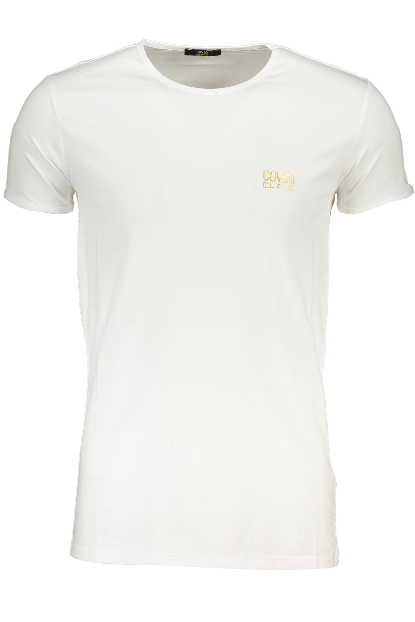 CAVALLI CLASS MEN SHORT SLEEVED T-SHIRT WHITE CAVALLI CLASS MEN SHORT SLEEVED T-SHIRT WHITE