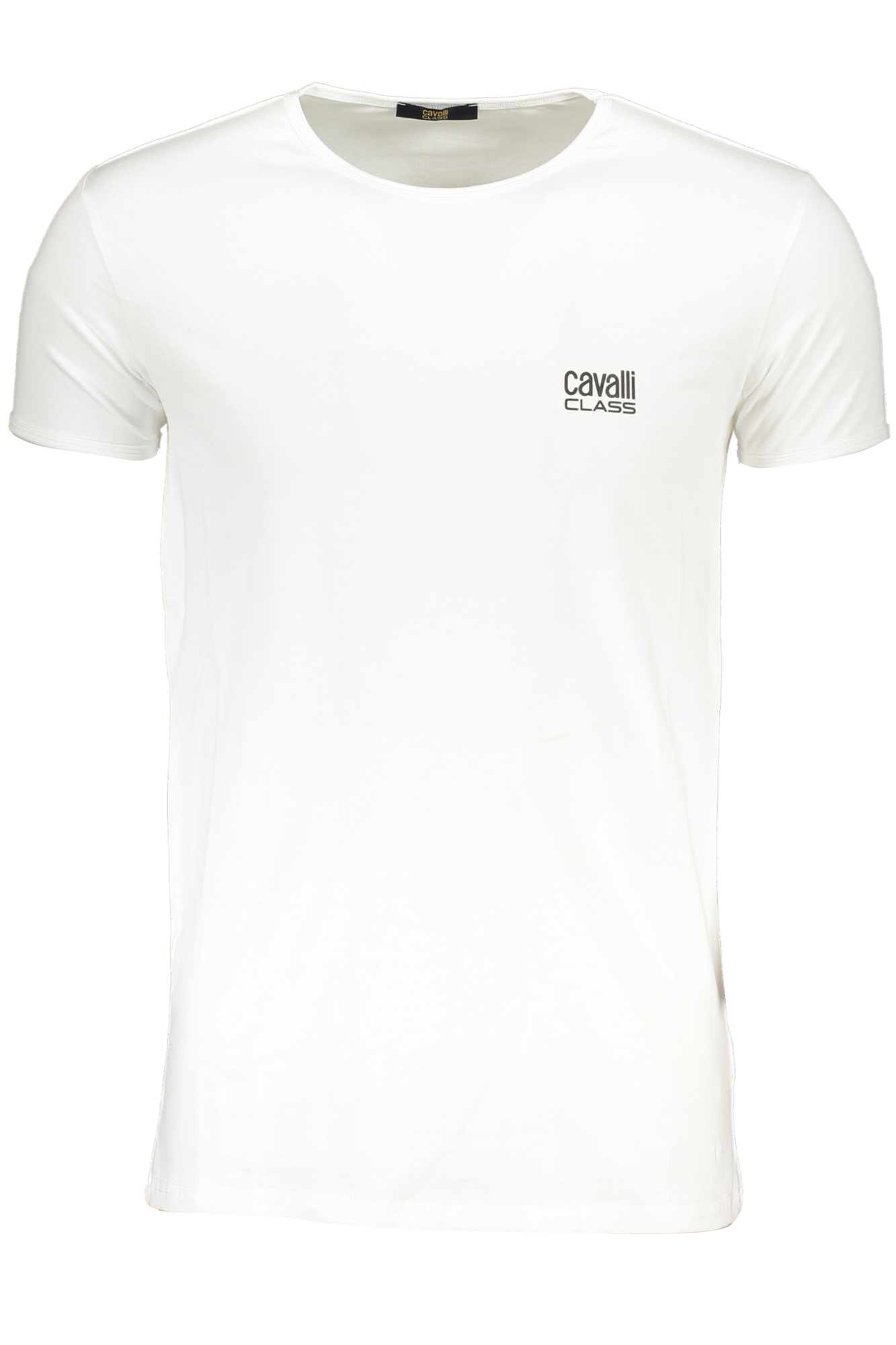 CAVALLI CLASS MEN SHORT SLEEVED T-SHIRT WHITE CAVALLI CLASS MEN SHORT SLEEVED T-SHIRT WHITE