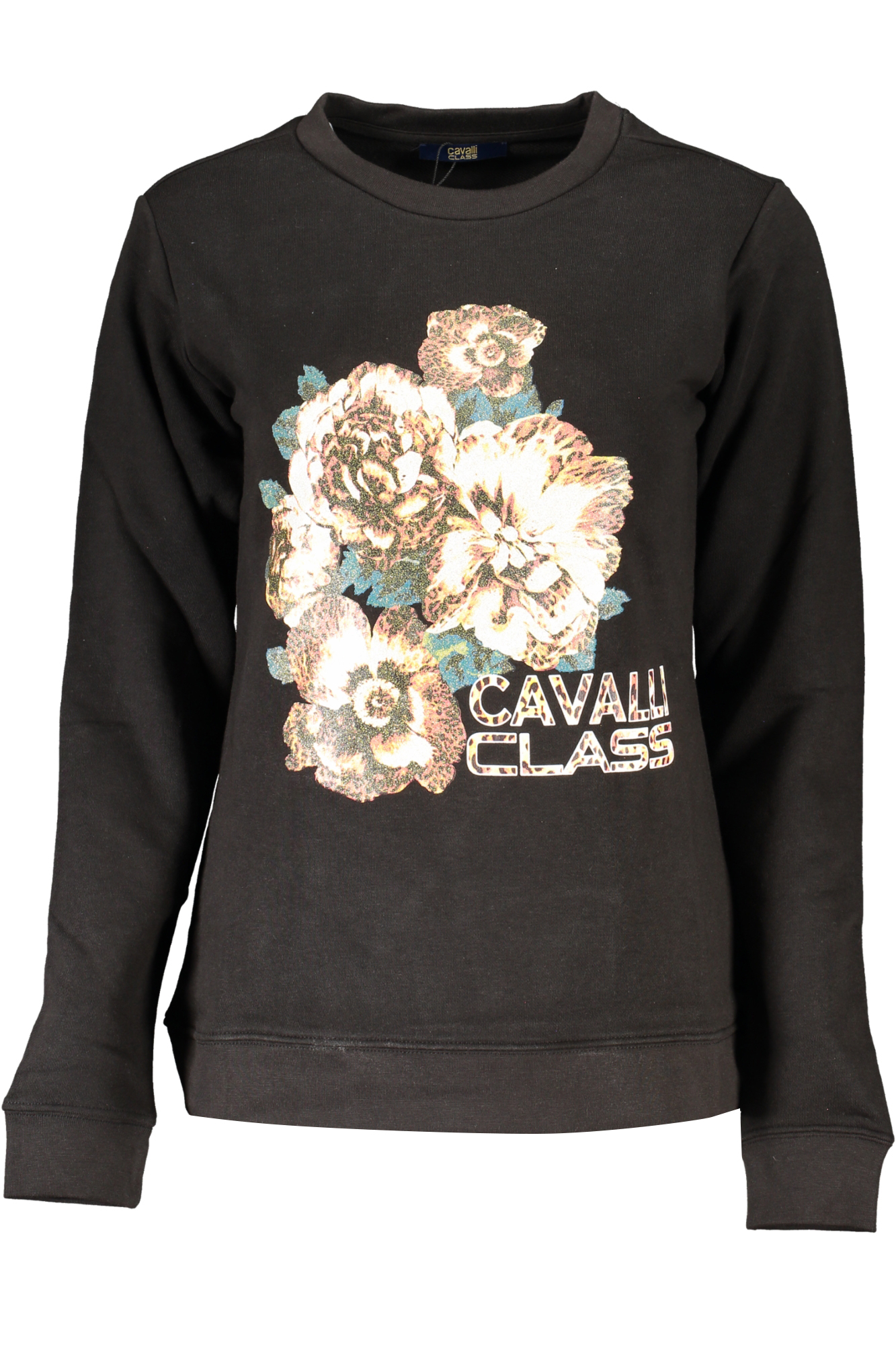 CAVALLI CLASS WOMEN ZIPLESS SWEATSHIRT BLACK